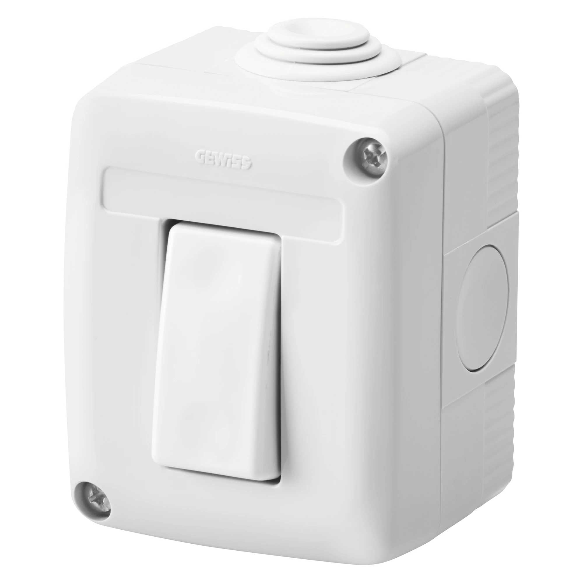 GEWISS GW27801 PROTECTED ENCLOSURE COMPLETE WITH SYSTEM DEVICES - WITH ONE-WAY SWITCH 1P 16 AX - IP40 - GREY RAL 7035 (img_001) GEWISS GW27801 PROTECTED ENCLOSURE COMPLETE WITH SYSTEM DEVICES - WITH ONE-WAY SWITCH 1P 16 AX - IP40 - GREY RAL 7035 (img_001)