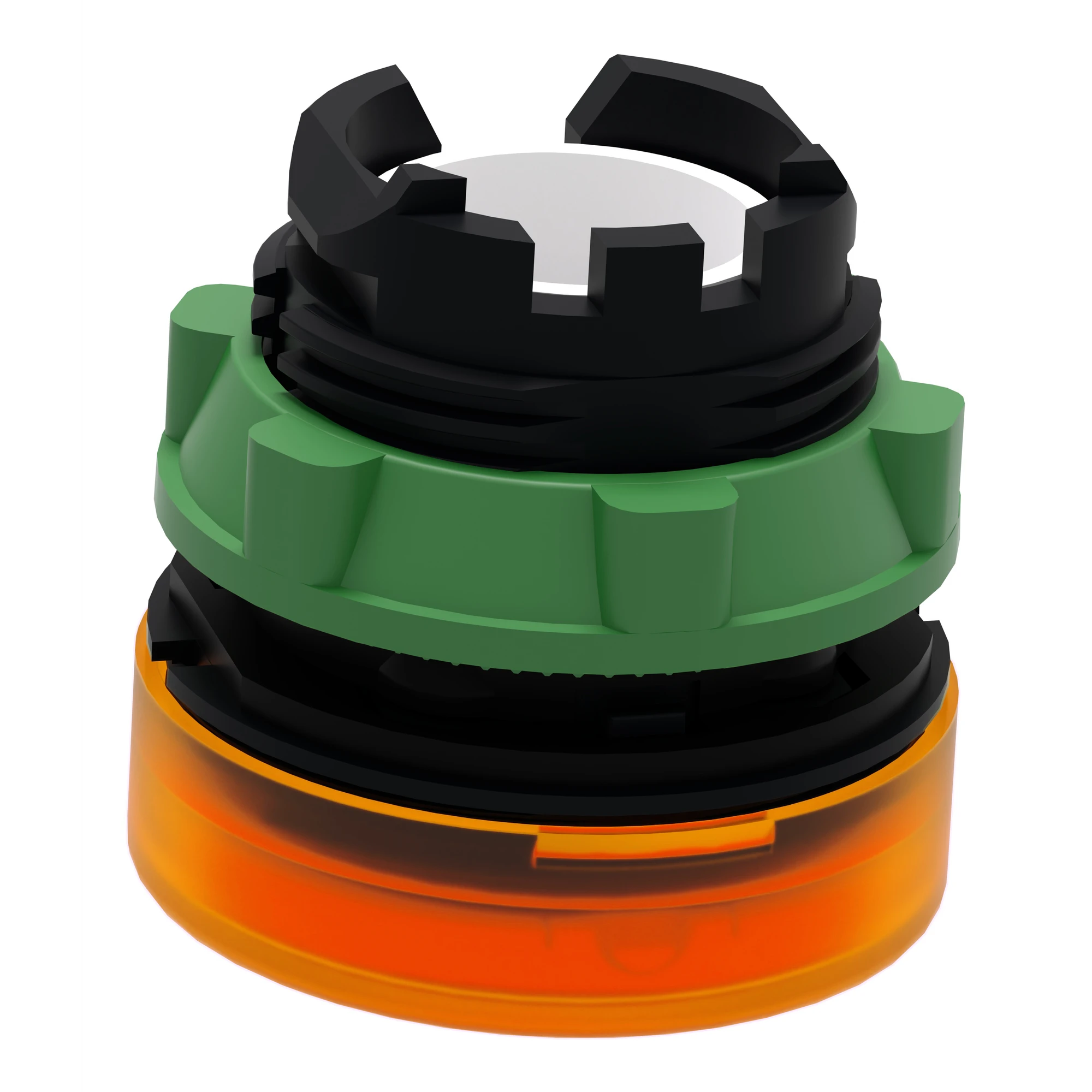 Schneider Electric ZB5AV053S Pilot Light, Front Element, Harmony XB5, Plastic, 22mm, Orange, for Universal LED, Knurled Dome (img_007) Schneider Electric ZB5AV053S Pilot Light, Front Element, Harmony XB5, Plastic, 22mm, Orange, for Universal LED, Knurled Dome (img_007)