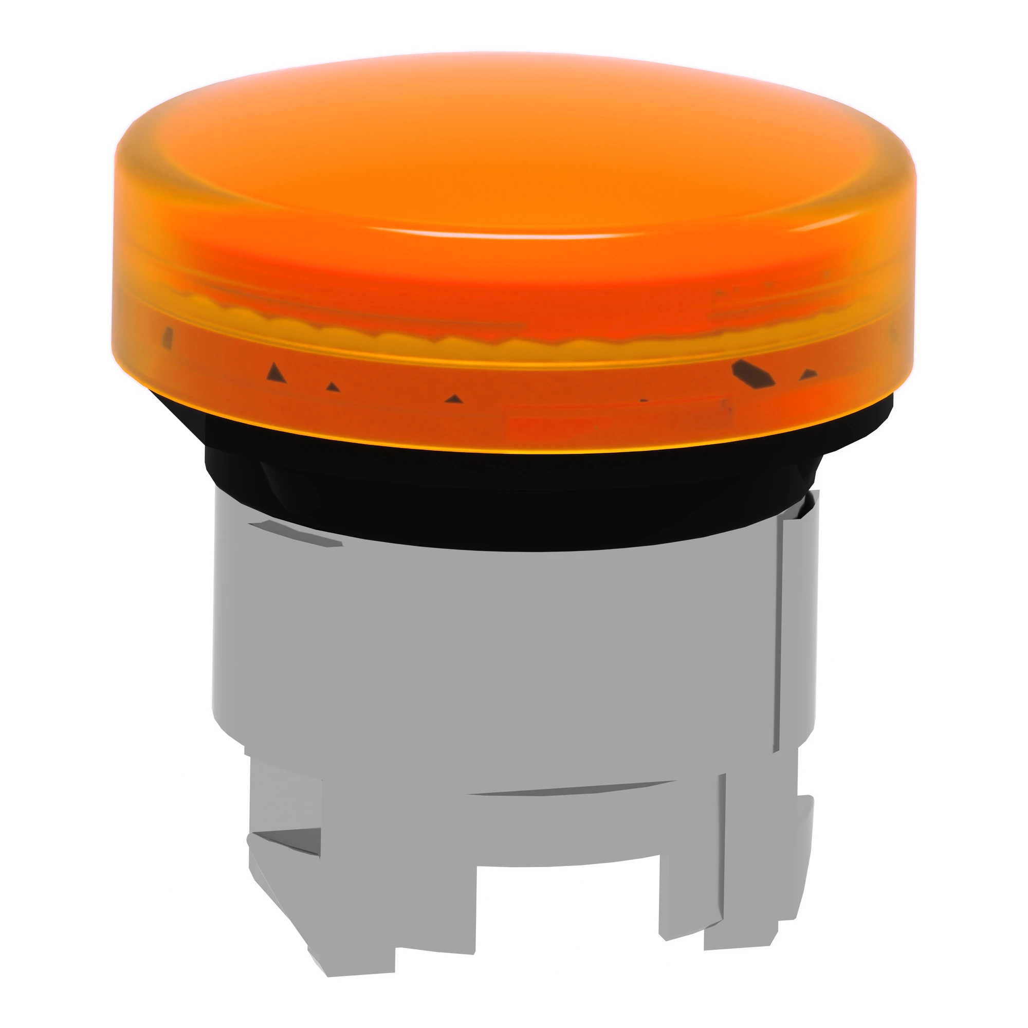 Schneider Electric ZB4BV053 Pilot light, Front element, Harmony XB4, Metal, 22mm, orange, for universal LED, smooth dome (img_002)