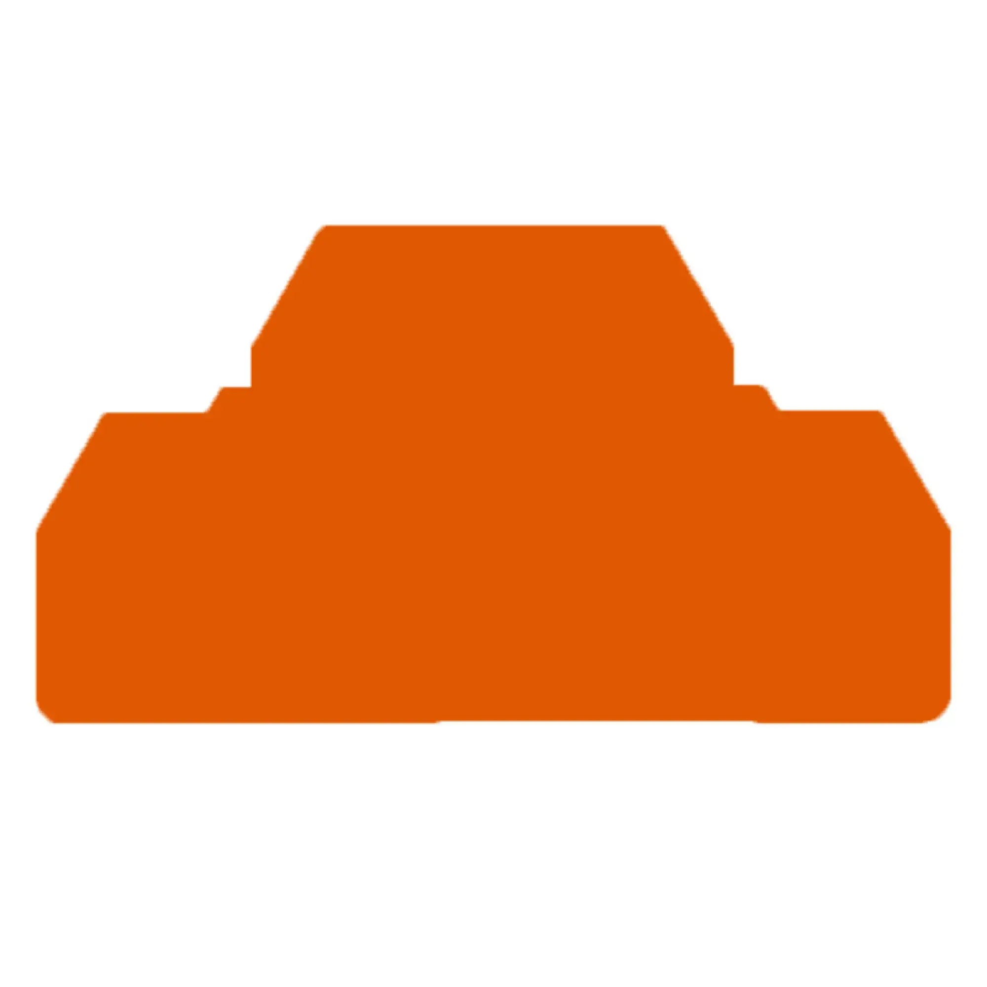 Weidmüller 1690080000 Partition plate (terminal), orange, Height: 79 mm, Width: 1.5 mm, V-0, Wemid (img_001)