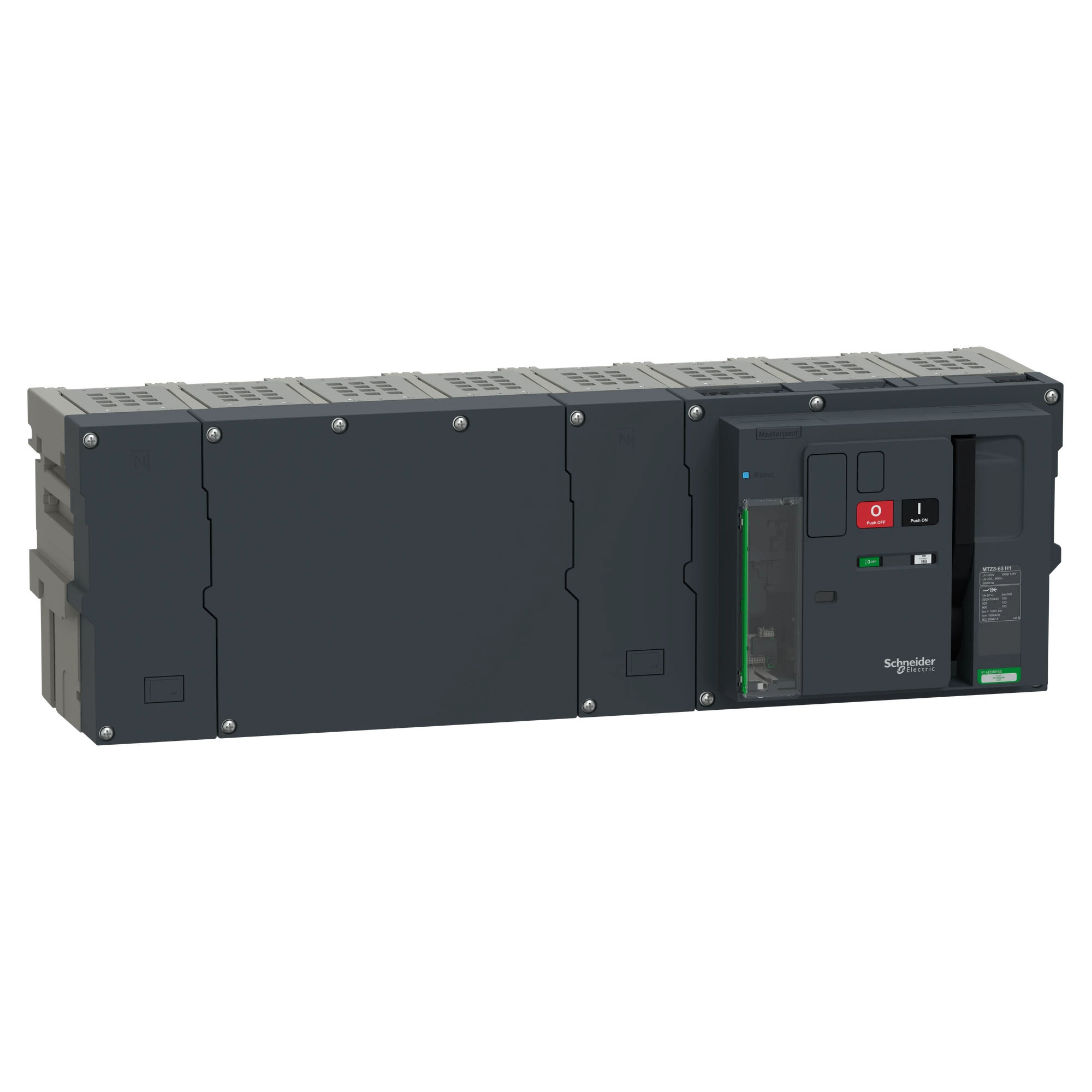 Schneider Electric LV948351 MasterPacT MTZ3 63 6300A H1 100kA/440VAC (Icu) 4P Grundschalter Einschub für MicroLogic Active (img_001) Schneider Electric LV948351 MasterPacT MTZ3 63 6300A H1 100kA/440VAC (Icu) 4P Grundschalter Einschub für MicroLogic Active (img_001)