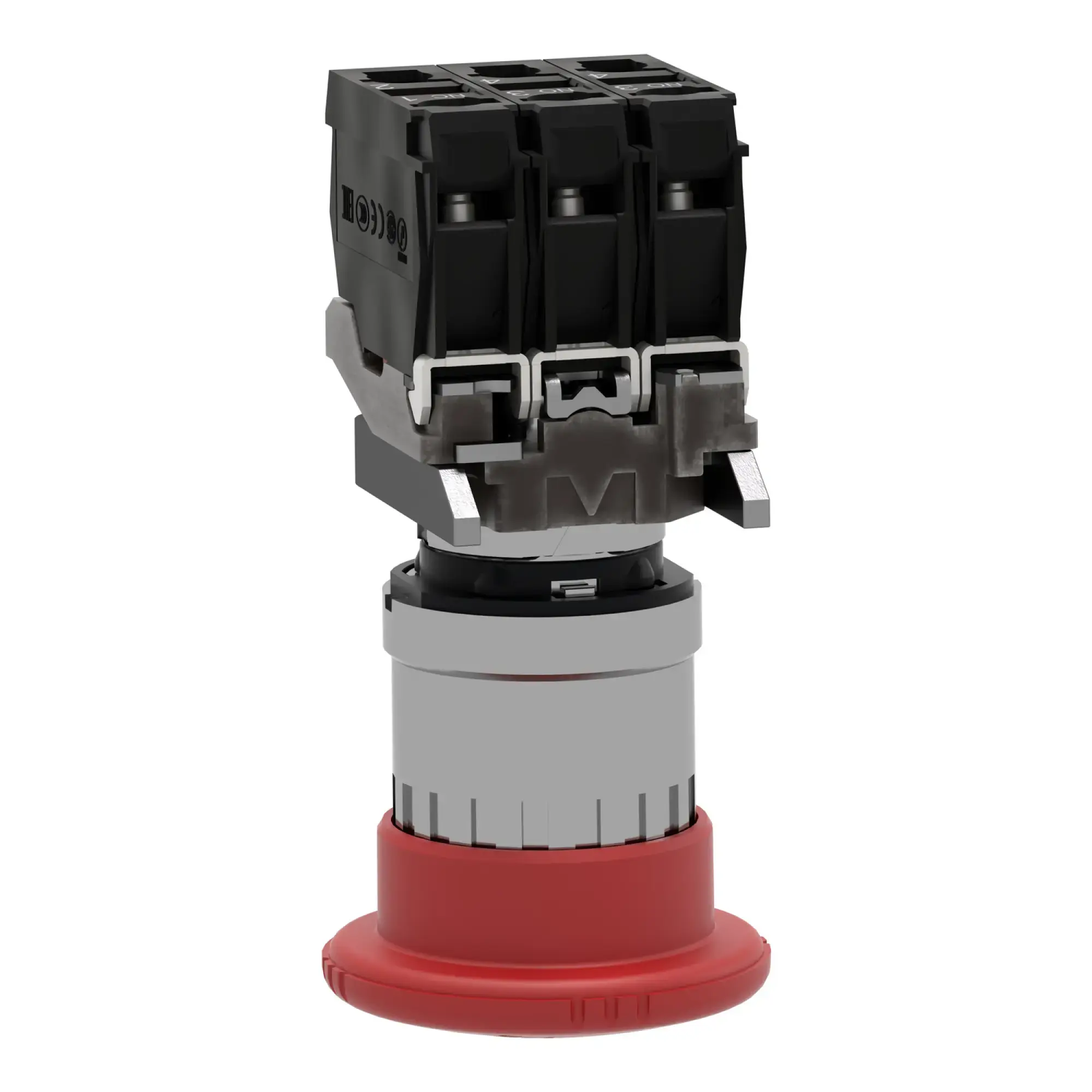 Schneider Electric XB4BS84441 Emergency Stop/Emergency-Stop Switch, Harmony XB4, Metal, 22mm, red, Mushroom 40mm, Turn to Release, 1NC+2NO (img_018)