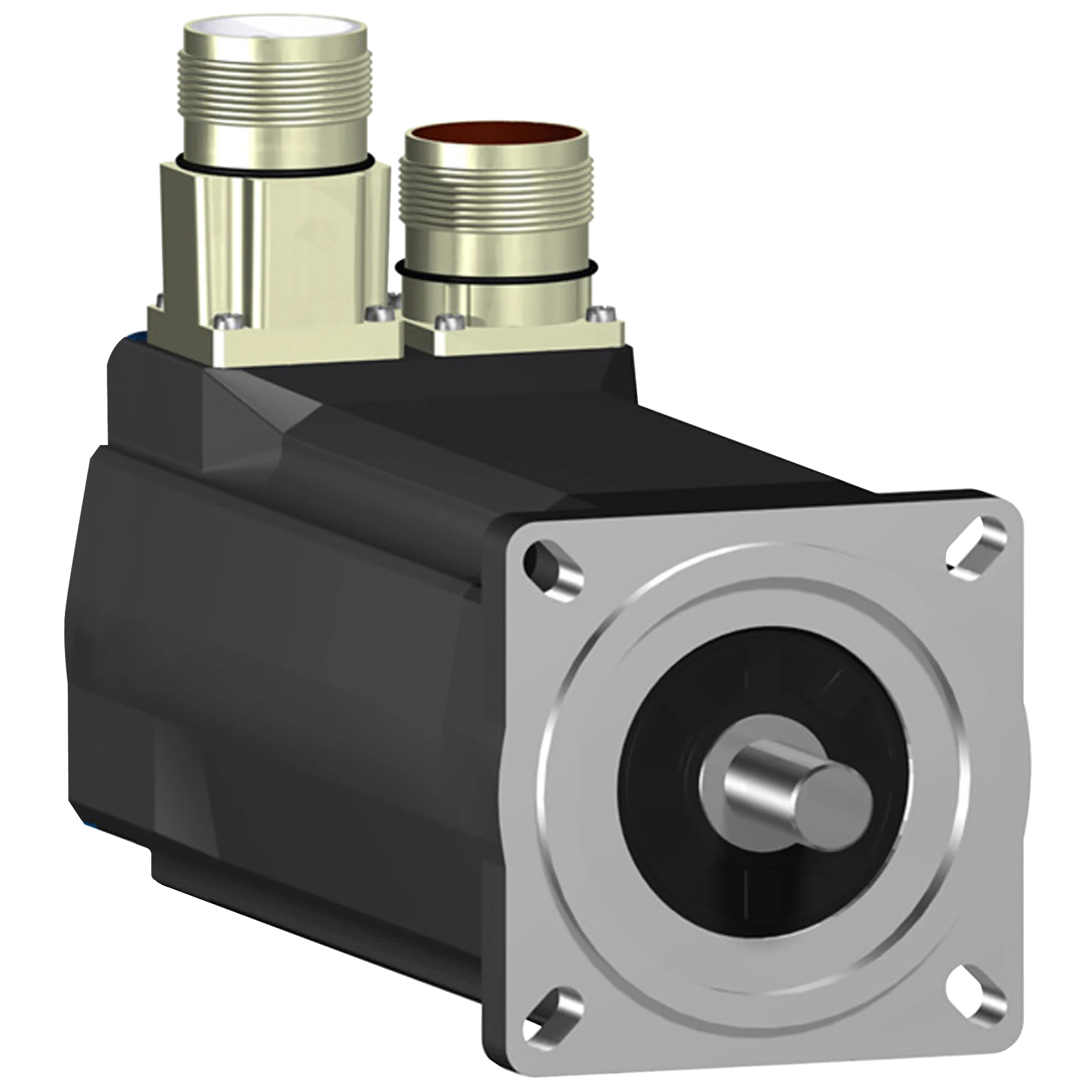 Schneider Electric SH30702P01A1000 AC Servo, SH3, 70 mm, 2.2 nm, smooth shaft IP54/IP65, single turn 128 P/R, 2x M23 (img_001)