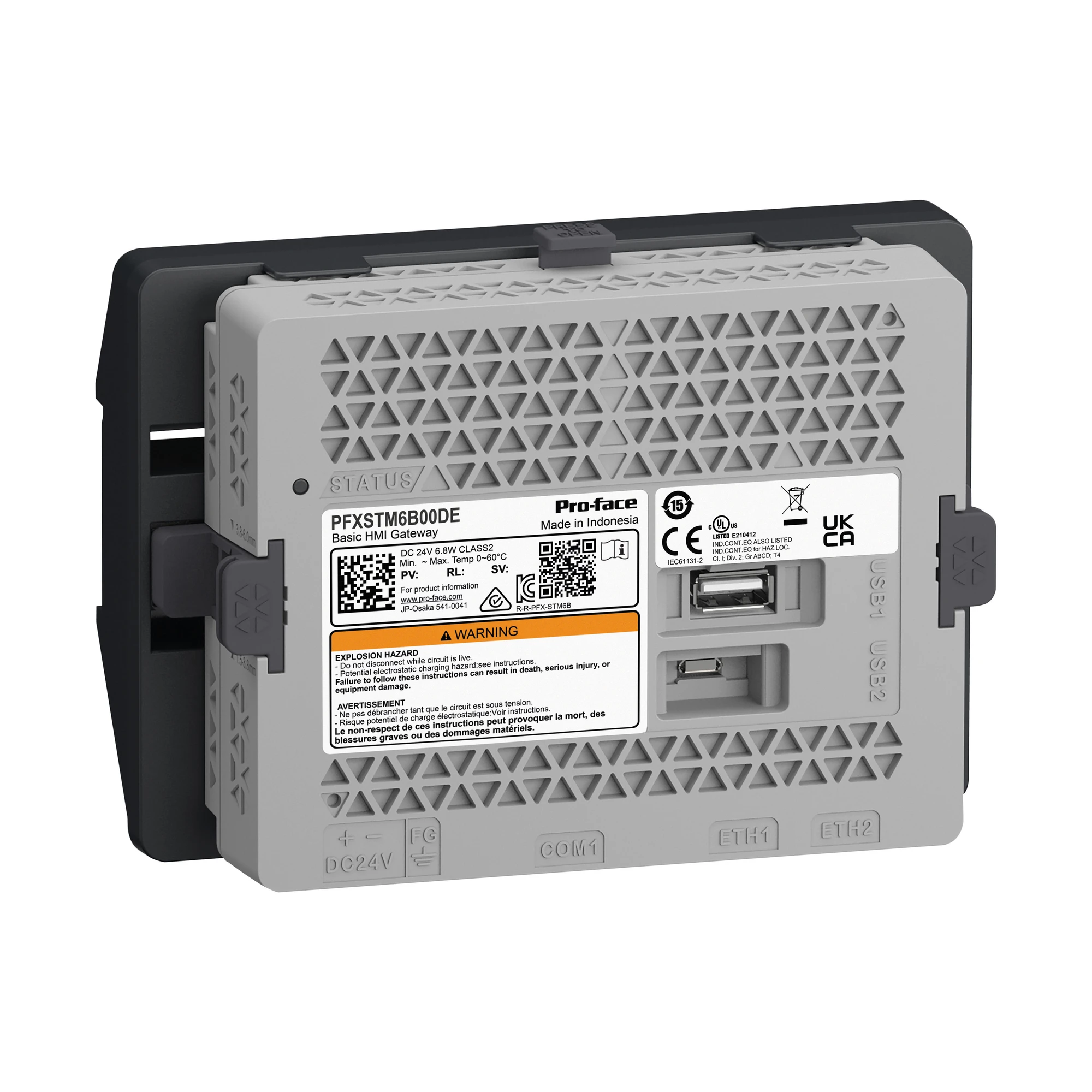 Schneider Electric PFXSTM6B00DE Pro-face STM6000 Gateway Box, ohne Display, inkl. Hutschienenadapter, GP-Pro EX (img_001)