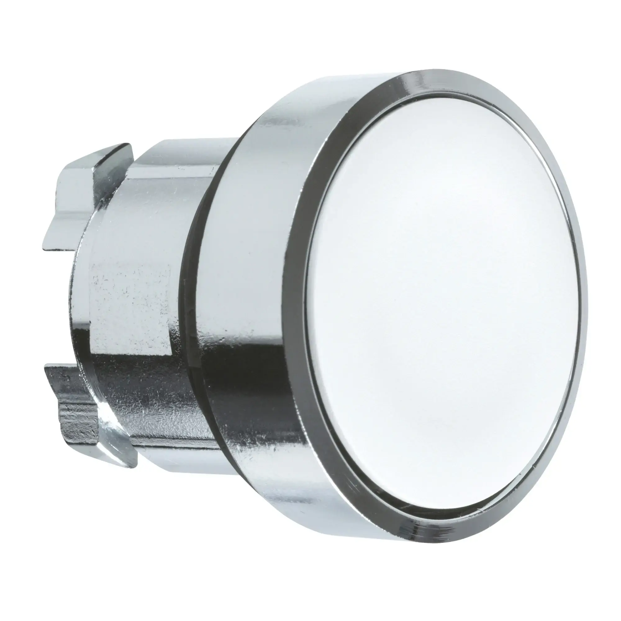 Schneider Electric ZB4BA1 Pushbutton, Front Element, Harmony XB4, Metal, 22mm, White, Unmarked, Momentary (img_004)
