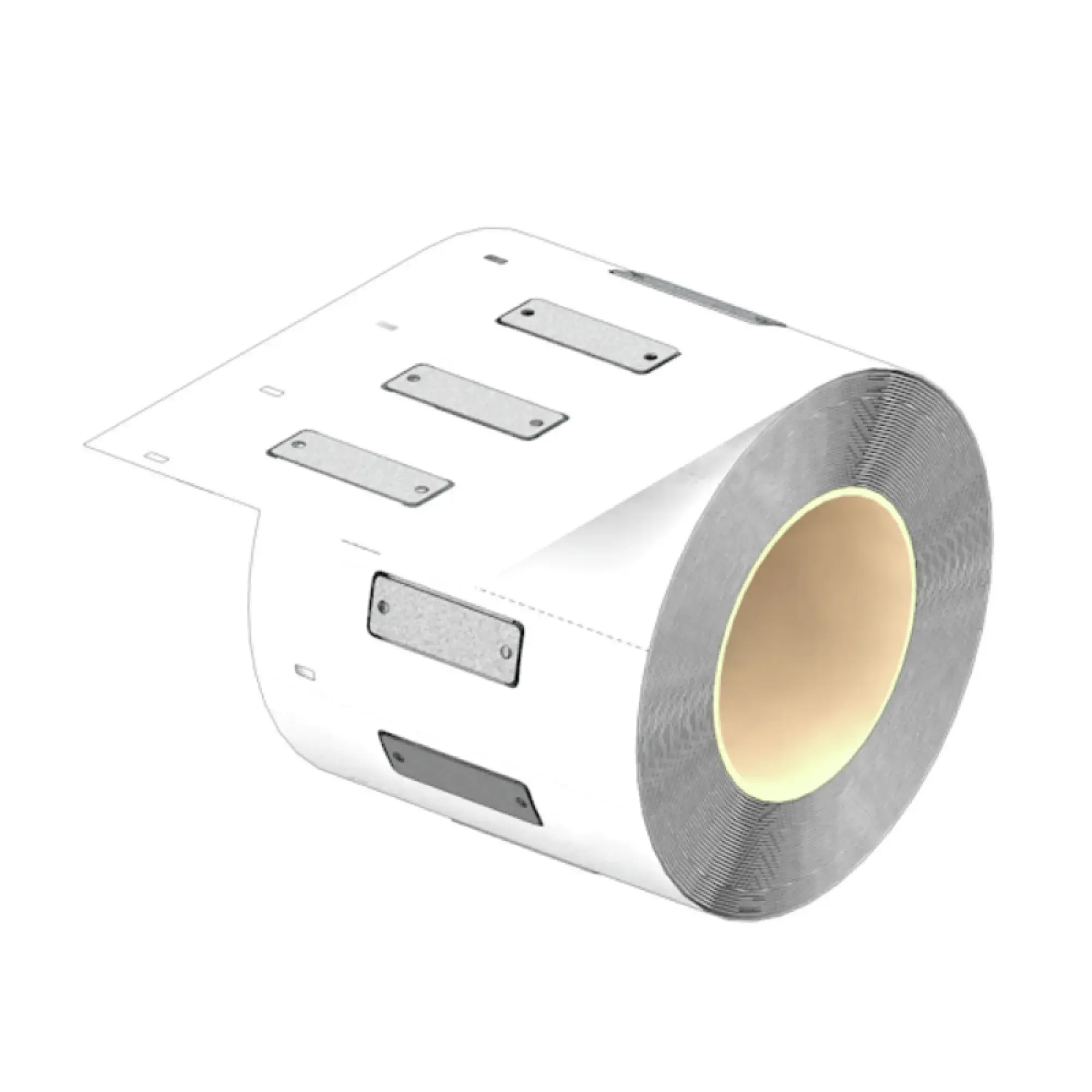 Weidmüller 2863790000 Device marking, Width: 45 mm, Printed characters: neutral, Anodized aluminium, silver, Operating temperature range: -55...130 °C (img_001)