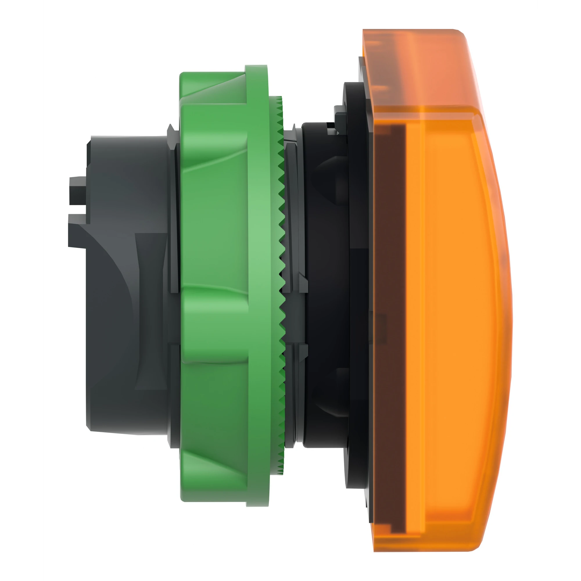 Schneider Electric ZB5CV053 Illuminated indicator, front element, Harmony XB5, plastic, 22mm, orange, for universal LED, square (img_002)