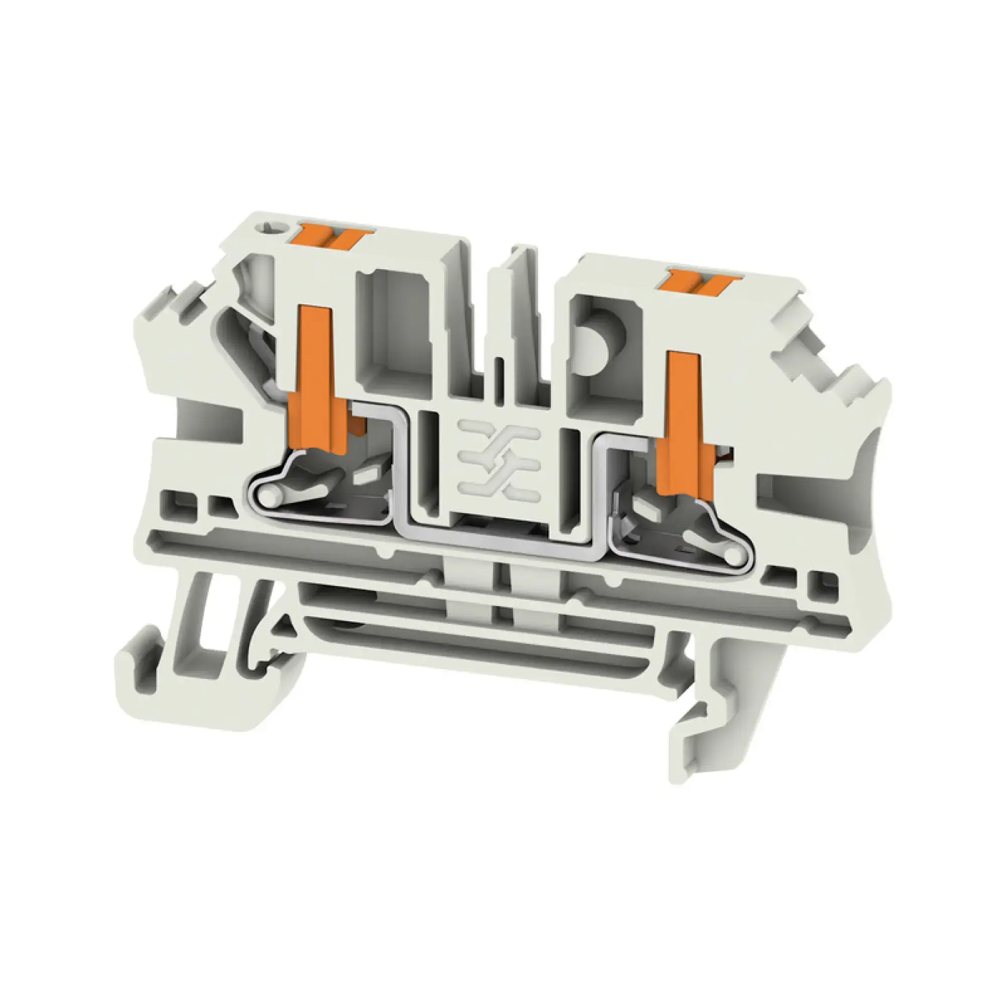 Weidmüller 2871960000 Feed-through terminal block, PUSH IN, Light Grey, 4 mm², 32 A, 1000 V, Number of connections: 2 (img_001)