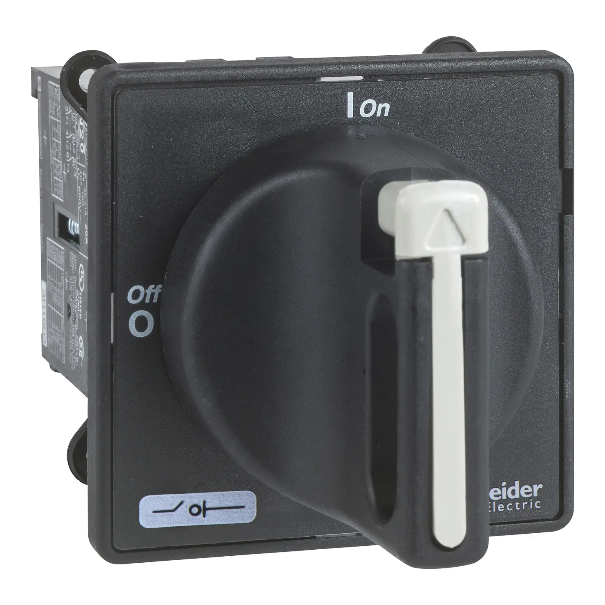 Schneider Electric VBDN20 Main switch, D=22.5mm, 3p, 690V AC, 25A, handle lockable black (img_002)