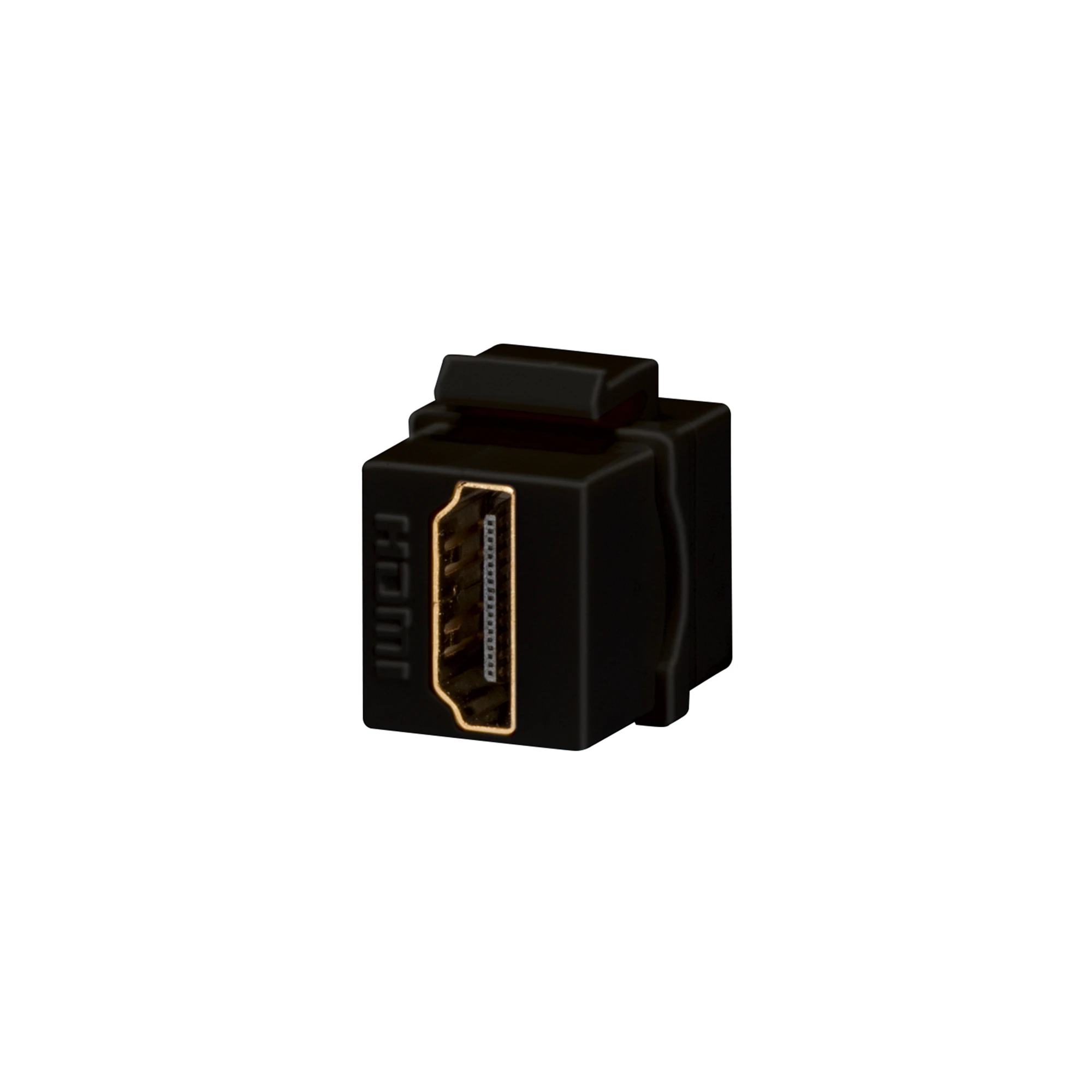 GEWISS GW38056 HDMI COUPLER - KEYSTONE JACK - FEMALE/FEMALE - BLACK (img_001)