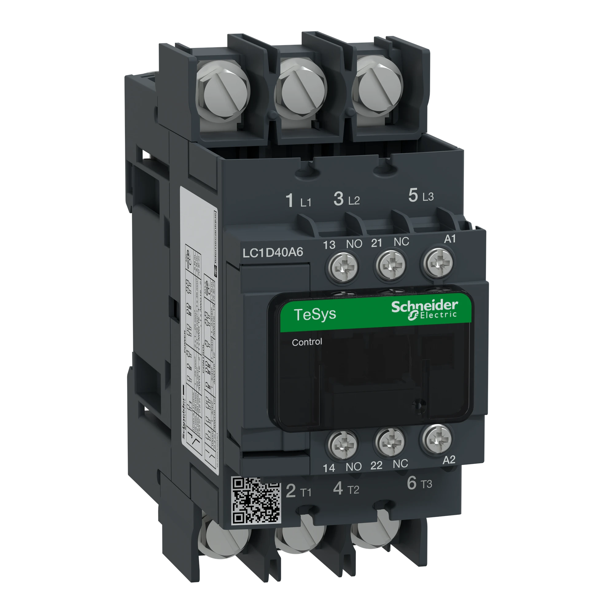 Schneider Electric LC1D40A6P7 Power contactor LC1D 3p, +1NO+1NC, 18.5 kW, 40 A, 400 V AC3, Coil 230 V AC (img_001) Schneider Electric LC1D40A6P7 Power contactor LC1D 3p, +1NO+1NC, 18.5 kW, 40 A, 400 V AC3, Coil 230 V AC (img_001)