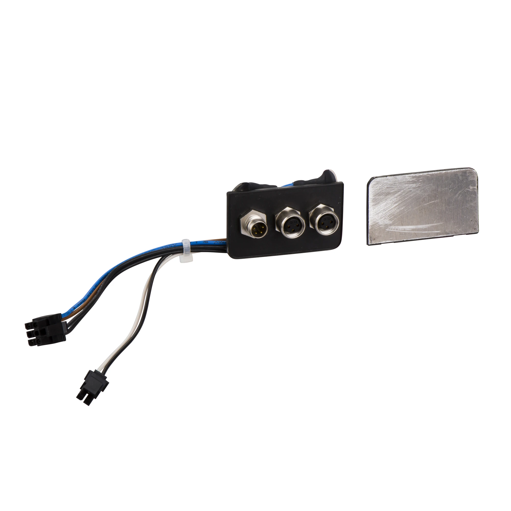 Schneider Electric VW3L40210 Insert 2x M8 female I/O signals and 1x M8 male STO, insert for IP54 seals, integrated drives Lexium ILx (img_001) Schneider Electric VW3L40210 Insert 2x M8 female I/O signals and 1x M8 male STO, insert for IP54 seals, integrated drives Lexium ILx (img_001)