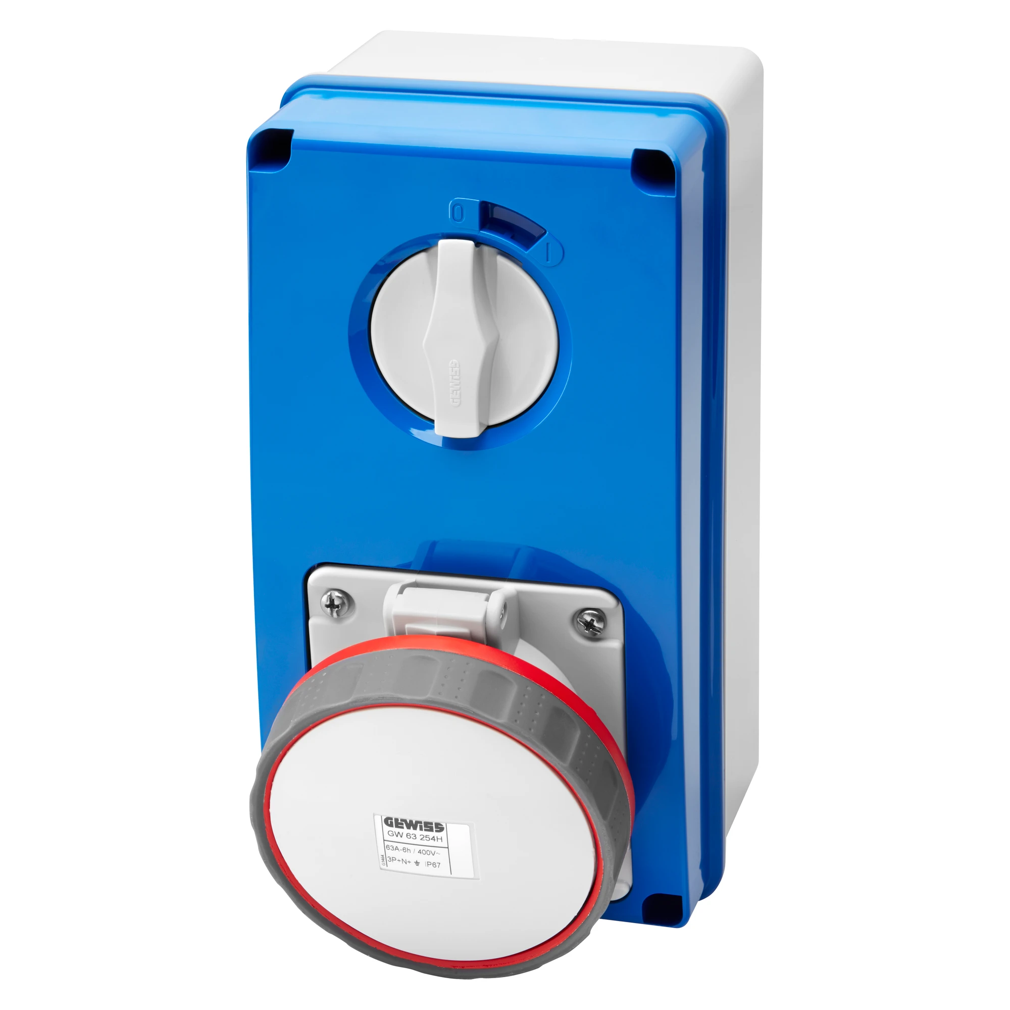 GEWISS GW67264N IEC Steckdose schaltbar senkrecht mit Gehaeuse 63A/5 pol. 400V IP67 (img_001) GEWISS GW67264N IEC Steckdose schaltbar senkrecht mit Gehaeuse 63A/5 pol. 400V IP67 (img_001)