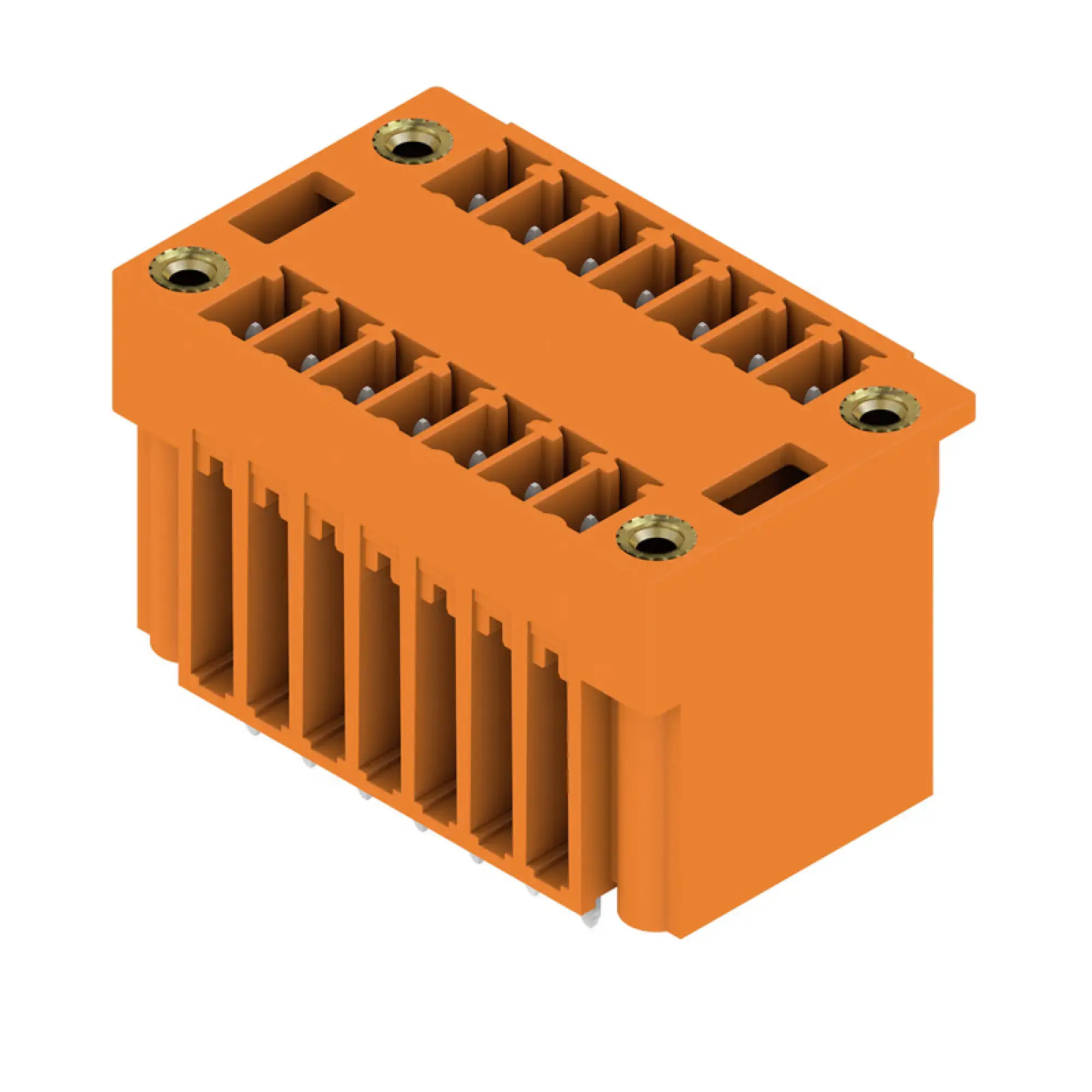 Weidmüller 1030490000 PCB connector (board connection), 160 V, 17.5 A, Pitch in mm: 3.81, Number of poles: 14, THT solder connection, Box (img_001)