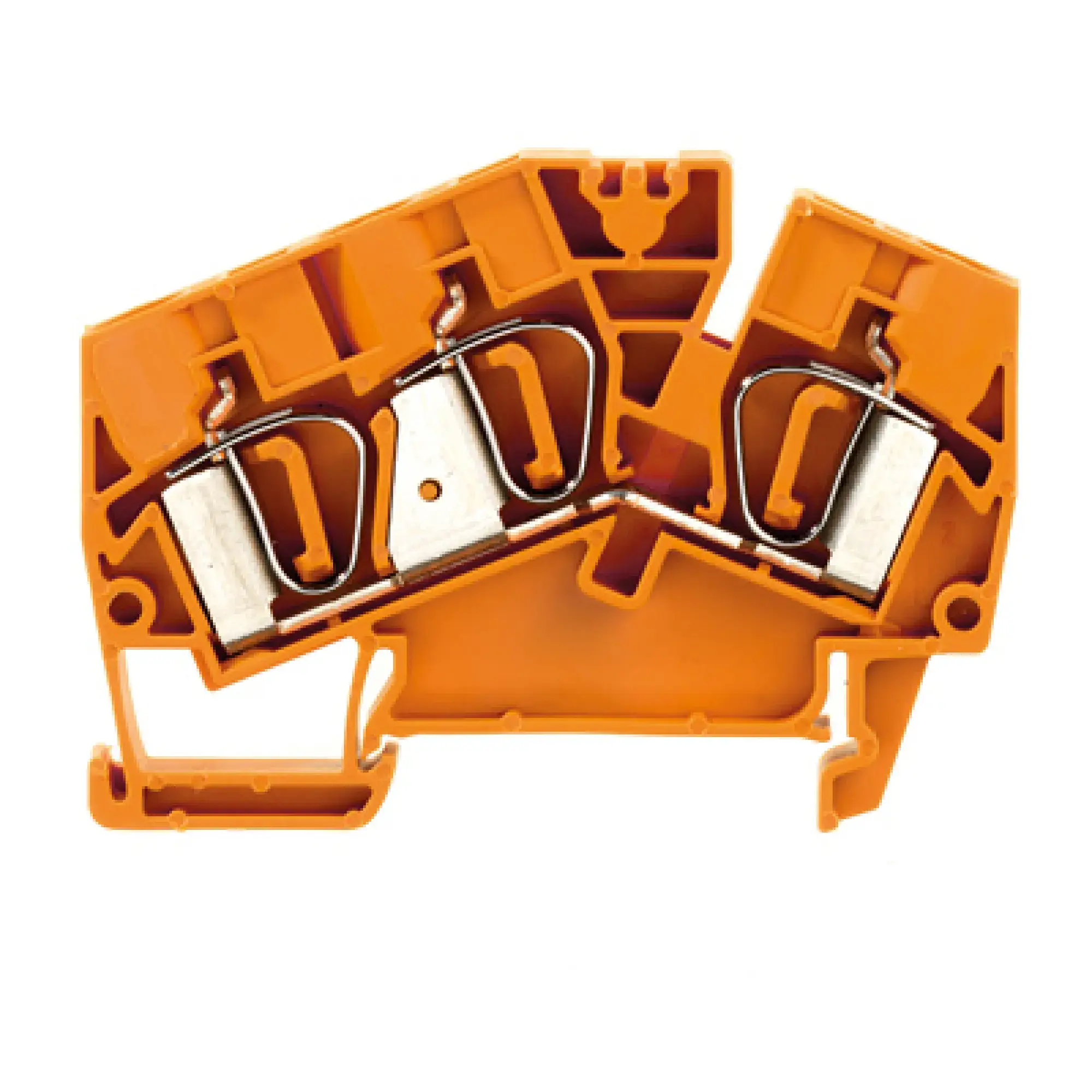 Weidmüller 1771430000 Feed-through terminal block, Tension-clamp connection, orange, 6 mm², 41 A, 800 V, Number of connections: 3 (img_001) Weidmüller 1771430000 Feed-through terminal block, Tension-clamp connection, orange, 6 mm², 41 A, 800 V, Number of connections: 3 (img_001)