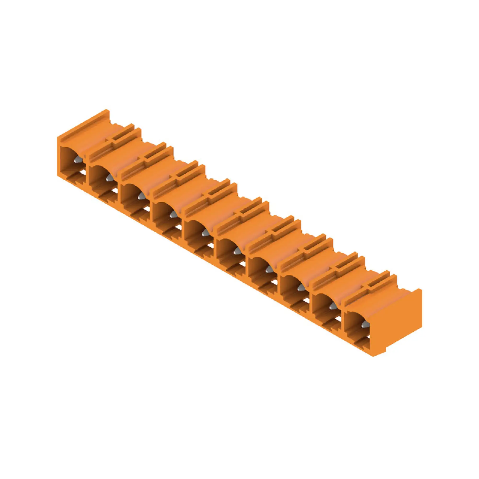 Weidmüller 1472570000 PCB connector (board connection), 500 V, 27.5 A, Pitch in mm: 7.62, Number of poles: 10, THT solder connection, Box (img_001)