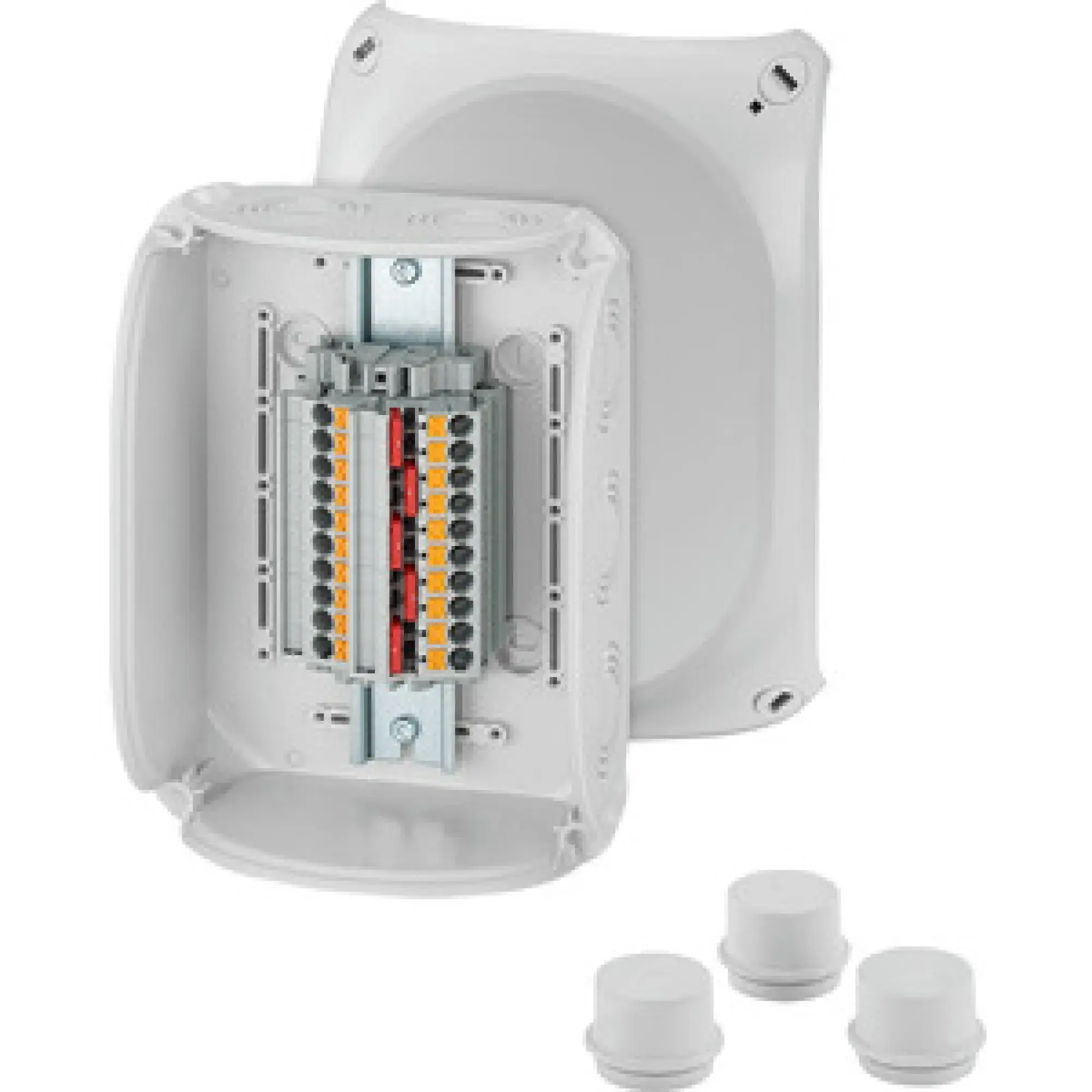 Hensel 62000420 Kabelabzweigkasten 0,5-10 qmm 3phasig, 5pol. Klemme DK 1610 P (img_001)