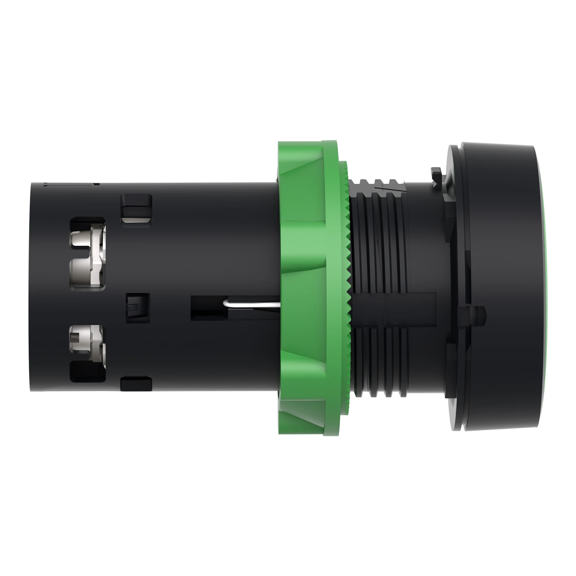 Schneider Electric XB7NA35 Push Button, Harmony XB7, Monoblock, Plastic, Ø22mm, Green, 1NC+1NO, Screw Terminal (img_002)