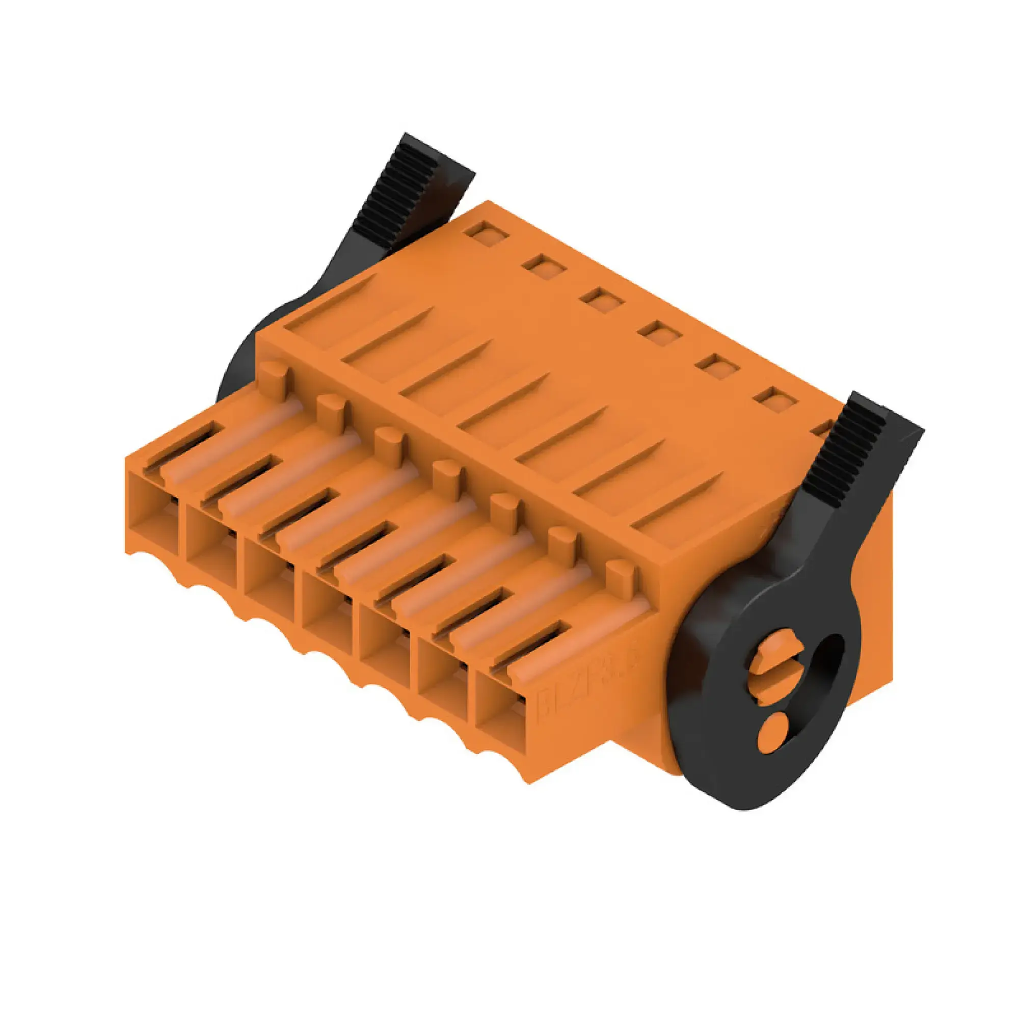 Weidmüller 1691620000 PCB connector (wire connection), 160 V, 14.5 A, Pitch in mm: 3.50, 1.5 mm², Number of poles: 7, Tension-clamp connection, Box BLZF 3.50/07/180LH SN OR BX (img_001)