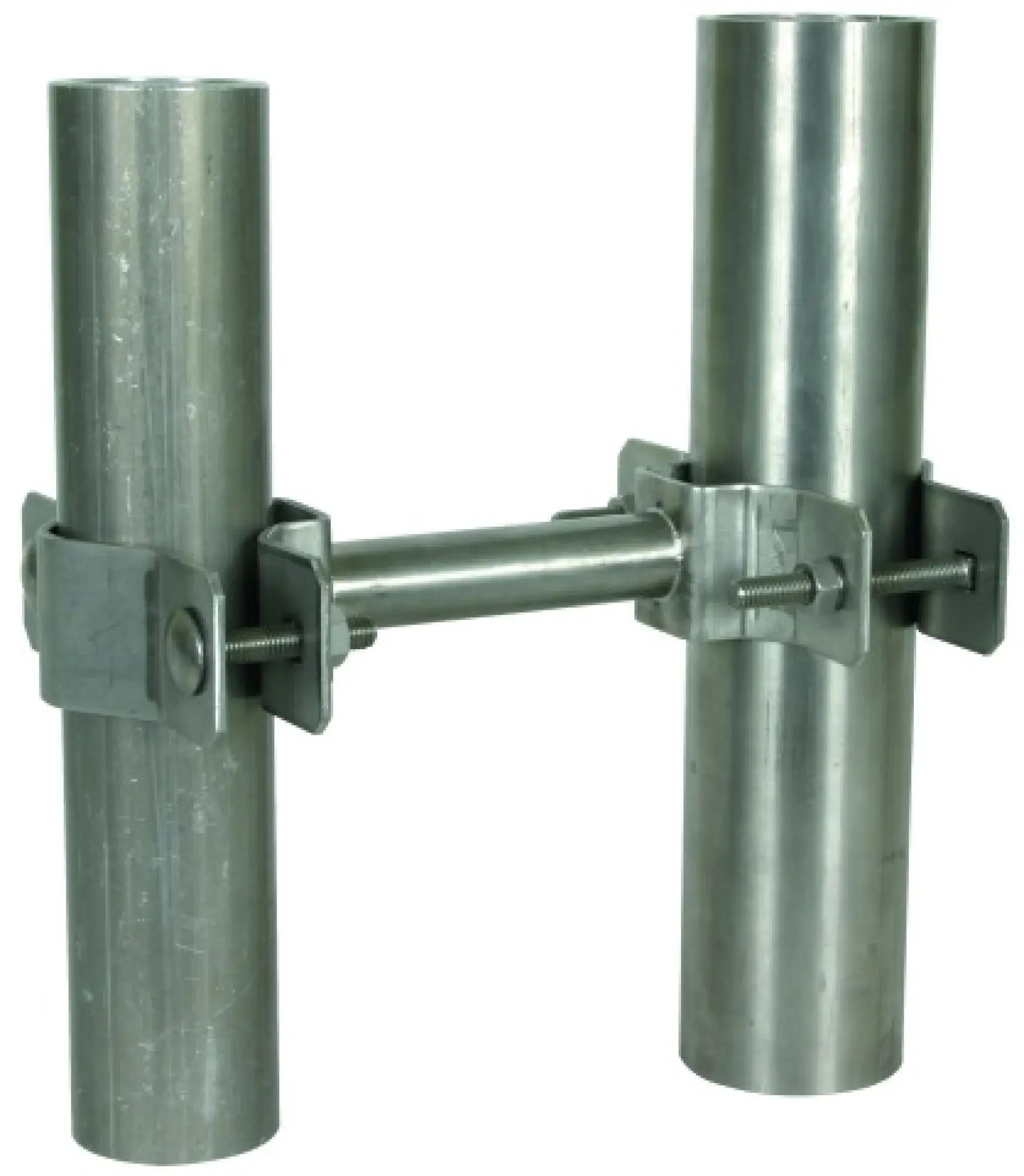 Dehn 105162 Fixing clamp for tubes D 40mm / D 45-65mm w. spacer L 95mm StSt (img_001) Dehn 105162 Fixing clamp for tubes D 40mm / D 45-65mm w. spacer L 95mm StSt (img_001)