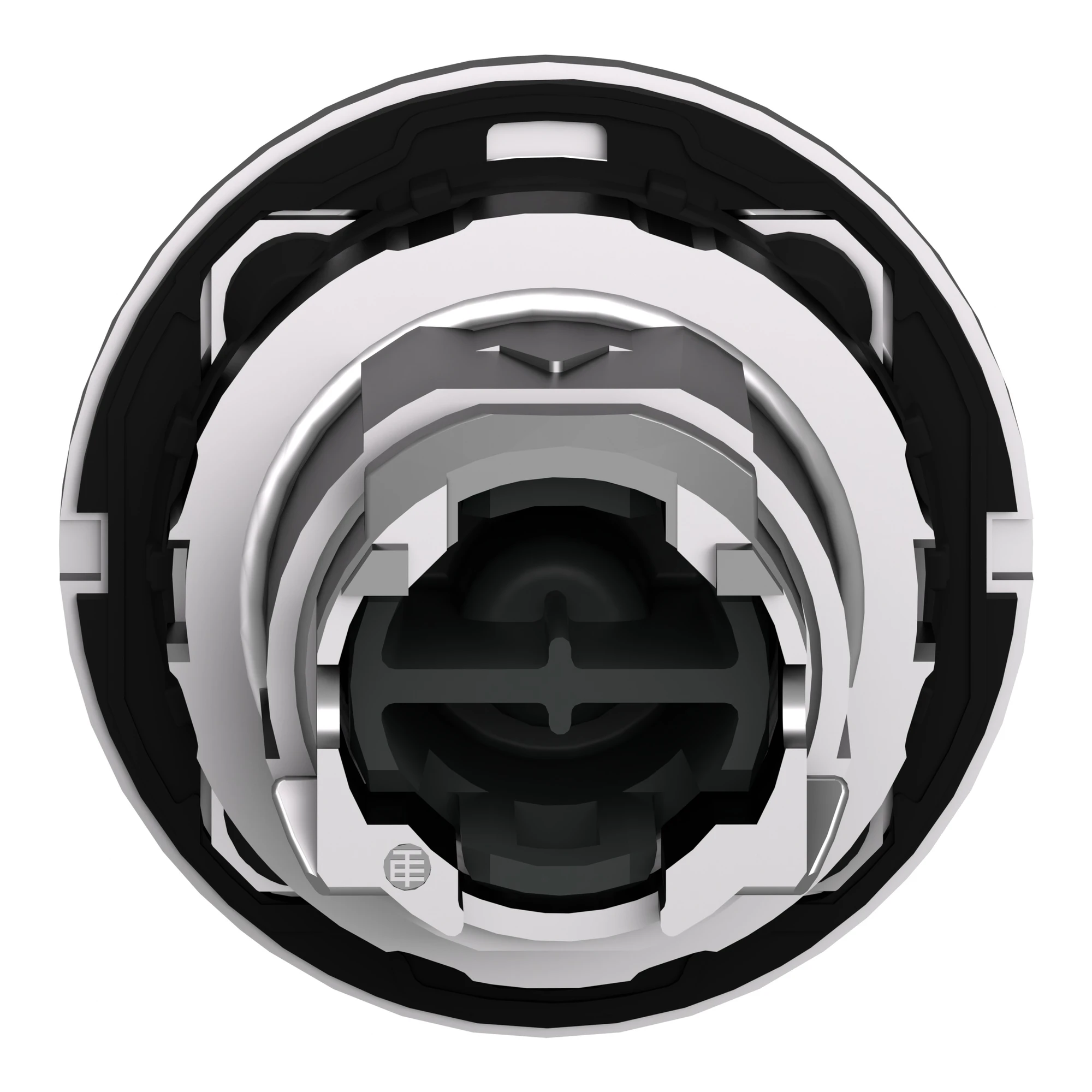 Schneider Electric ZB4FA142 Push Button, Front Element, Harmony XB4F, Metal, 30mm, White, Labeled 'MARCH', Momentary (img_002) Schneider Electric ZB4FA142 Push Button, Front Element, Harmony XB4F, Metal, 30mm, White, Labeled 'MARCH', Momentary (img_002)