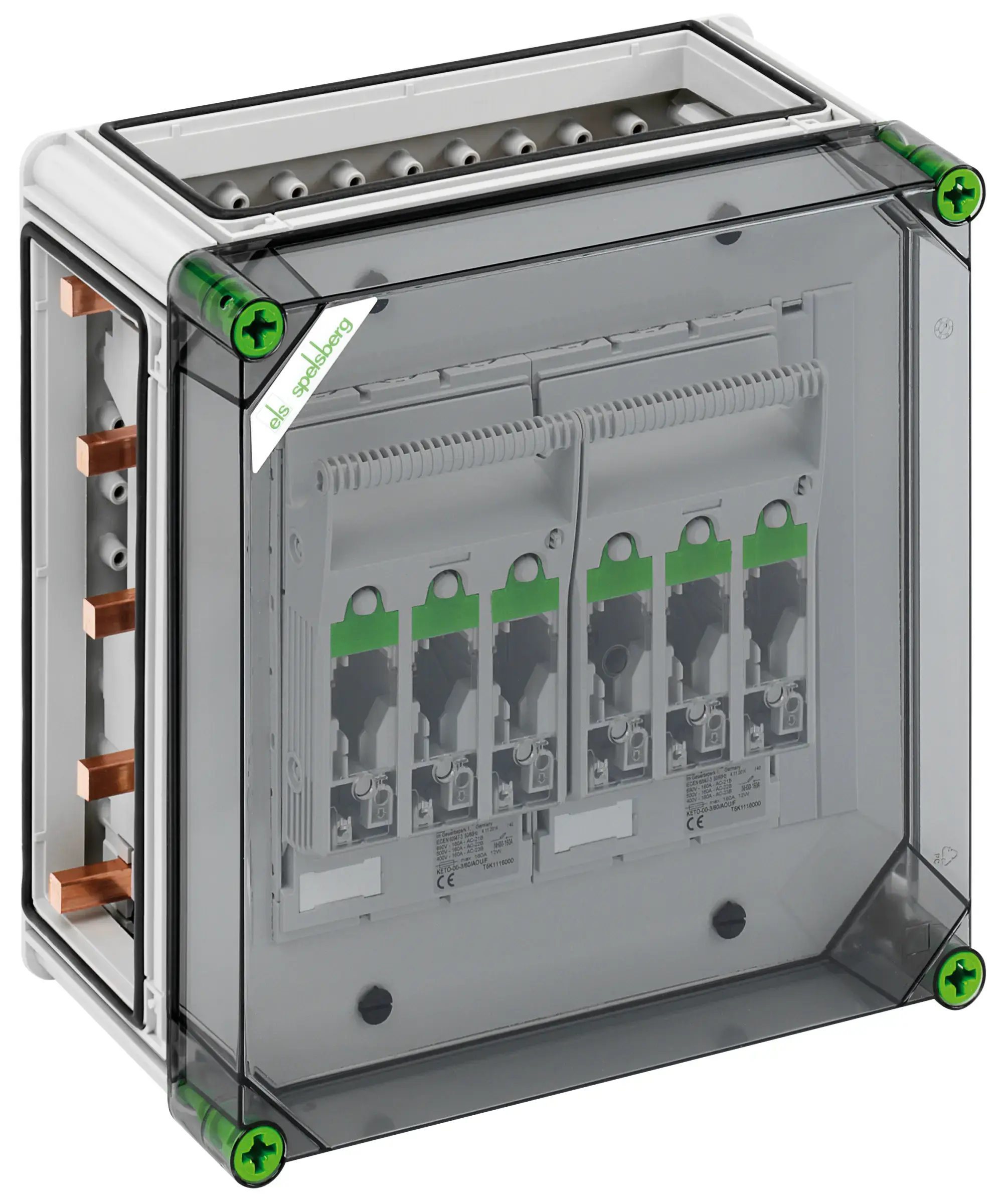 Spelsberg 04600501 NH fuse enclosure, Type of protection IP65, Impact strength IK08, Protection class II, Rated voltage 690V AC, Halogen free (img_001) Spelsberg 04600501 NH fuse enclosure, Type of protection IP65, Impact strength IK08, Protection class II, Rated voltage 690V AC, Halogen free (img_001)