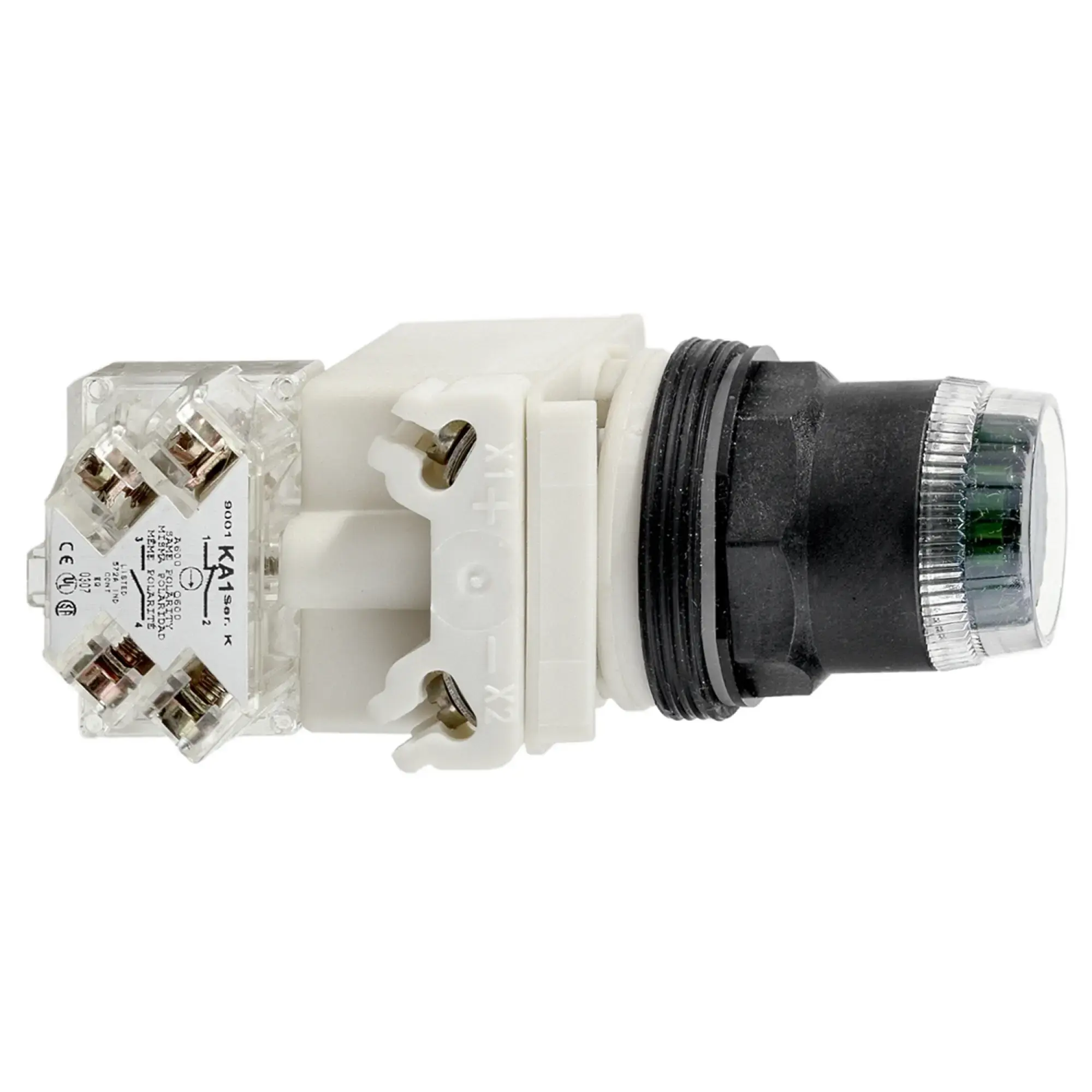 Schneider Electric 9001SK1L35LGG Illuminated push-button, green Ø 30, flat, spring return, 24 V, 1W (img_002)