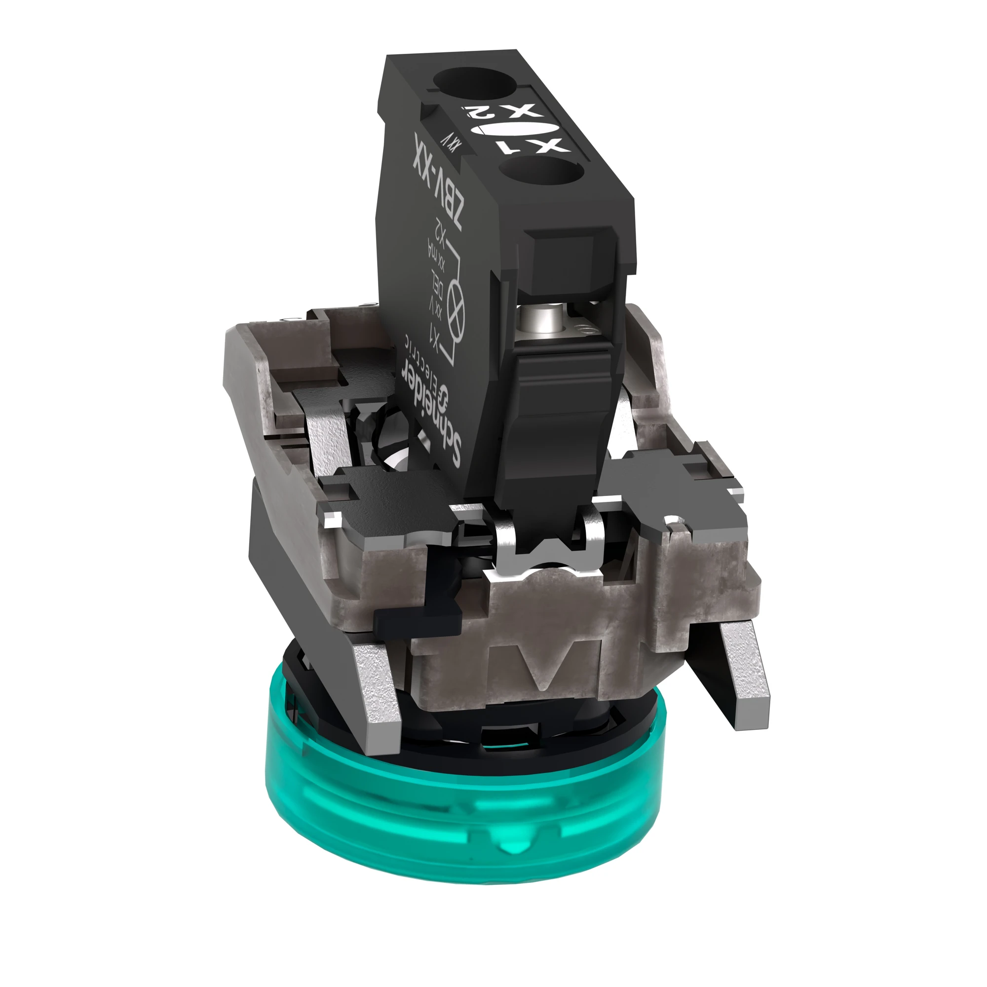 Schneider Electric XB4BVB3EX Indicator light, green, +LED 24V AC/DC, ATEX (img_007) Schneider Electric XB4BVB3EX Indicator light, green, +LED 24V AC/DC, ATEX (img_007)