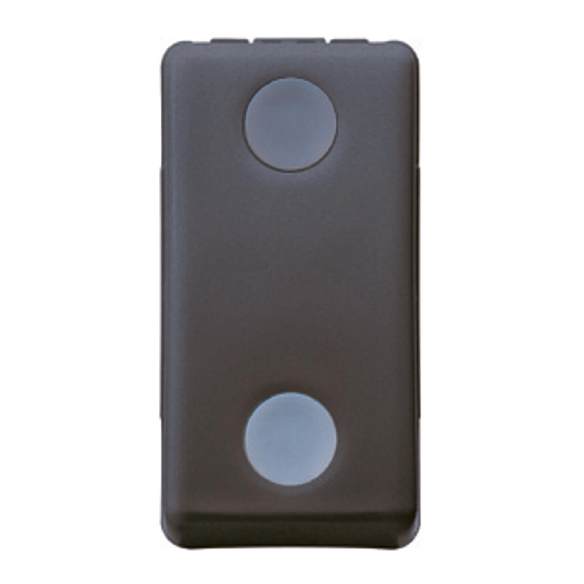 GEWISS GW21528 THREE-WAY SWITCH 1P 250V ac - 10AX - WITH REPLACEABLE NEUTRAL LENS - 1 MODULE - SYSTEM BLACK (img_001)