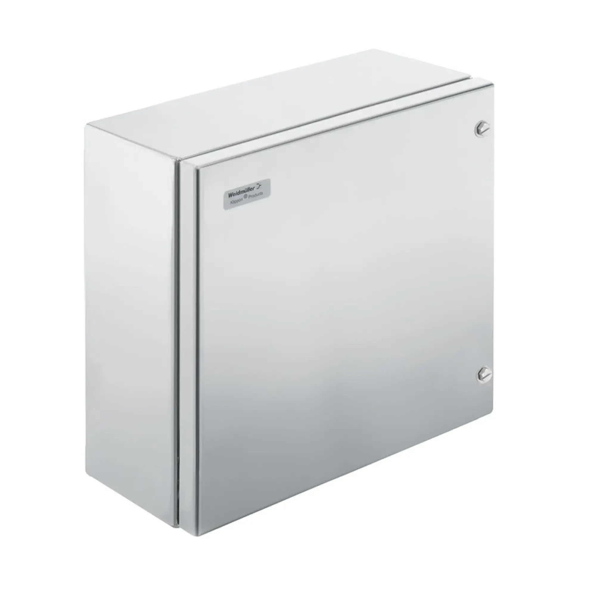 Weidmüller 8000090343 Metal housing, Width: 300 mm, Height: 300 mm, Depth: 150 mm, untreated, Flange plate: No, M5 hexagonal screw with slot and 10mm distance across flats (img_001) Weidmüller 8000090343 Metal housing, Width: 300 mm, Height: 300 mm, Depth: 150 mm, untreated, Flange plate: No, M5 hexagonal screw with slot and 10mm distance across flats (img_001)