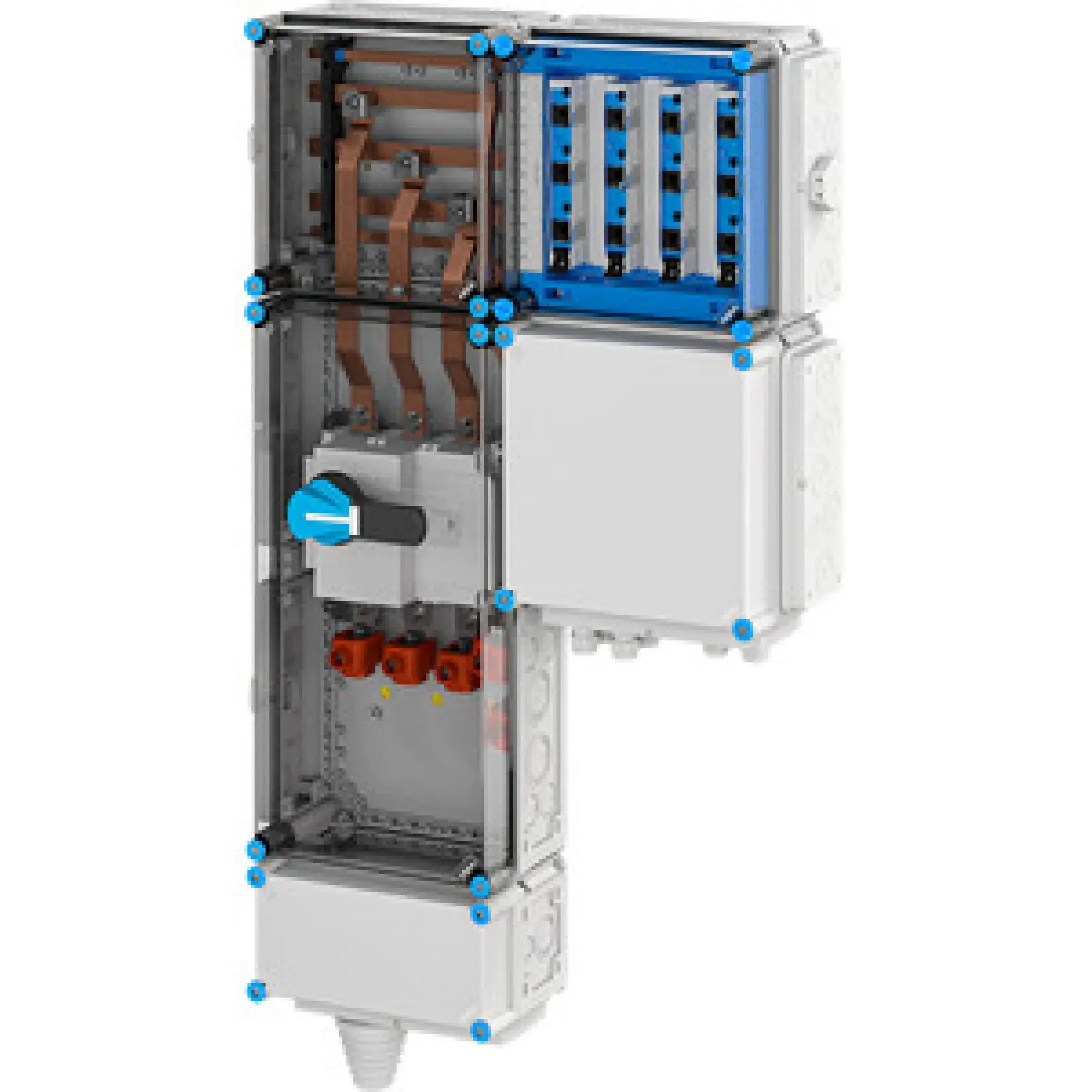 Hensel 65000131 Ladeverteiler für bis zu 4 Ladepunkte à 22kW Mi EV 22kW 4000 (img_001)