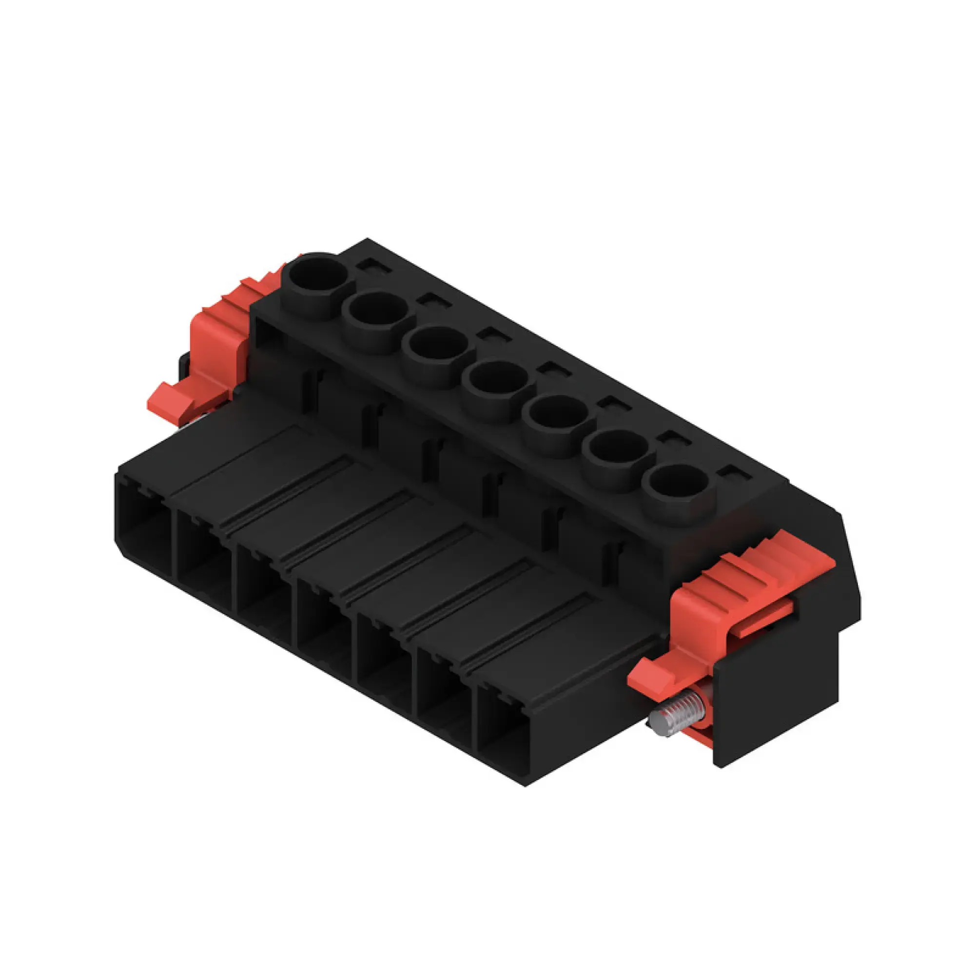 Weidmüller 1932230000 PCB connector (wire connection), 1000 V, 57 A, Pitch in mm: 7.62, 6 mm², Number of poles: 7, Clamping yoke connection, Box (img_001) Weidmüller 1932230000 PCB connector (wire connection), 1000 V, 57 A, Pitch in mm: 7.62, 6 mm², Number of poles: 7, Clamping yoke connection, Box (img_001)