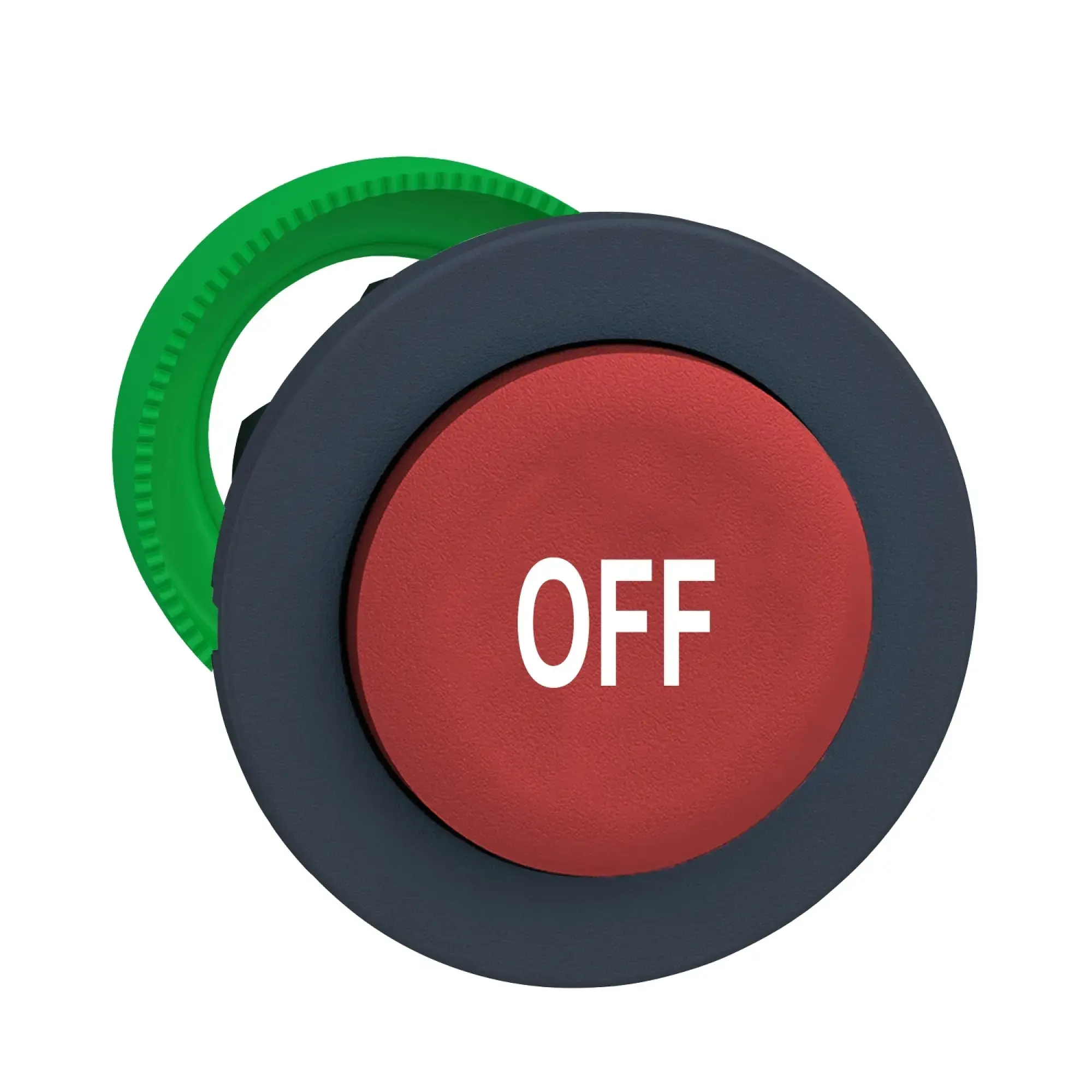 Schneider Electric ZB5FL435 Push-button, front element, Harmony XB5F, plastic, 22mm, red, raised, labelled OFF, momentary (img_002)