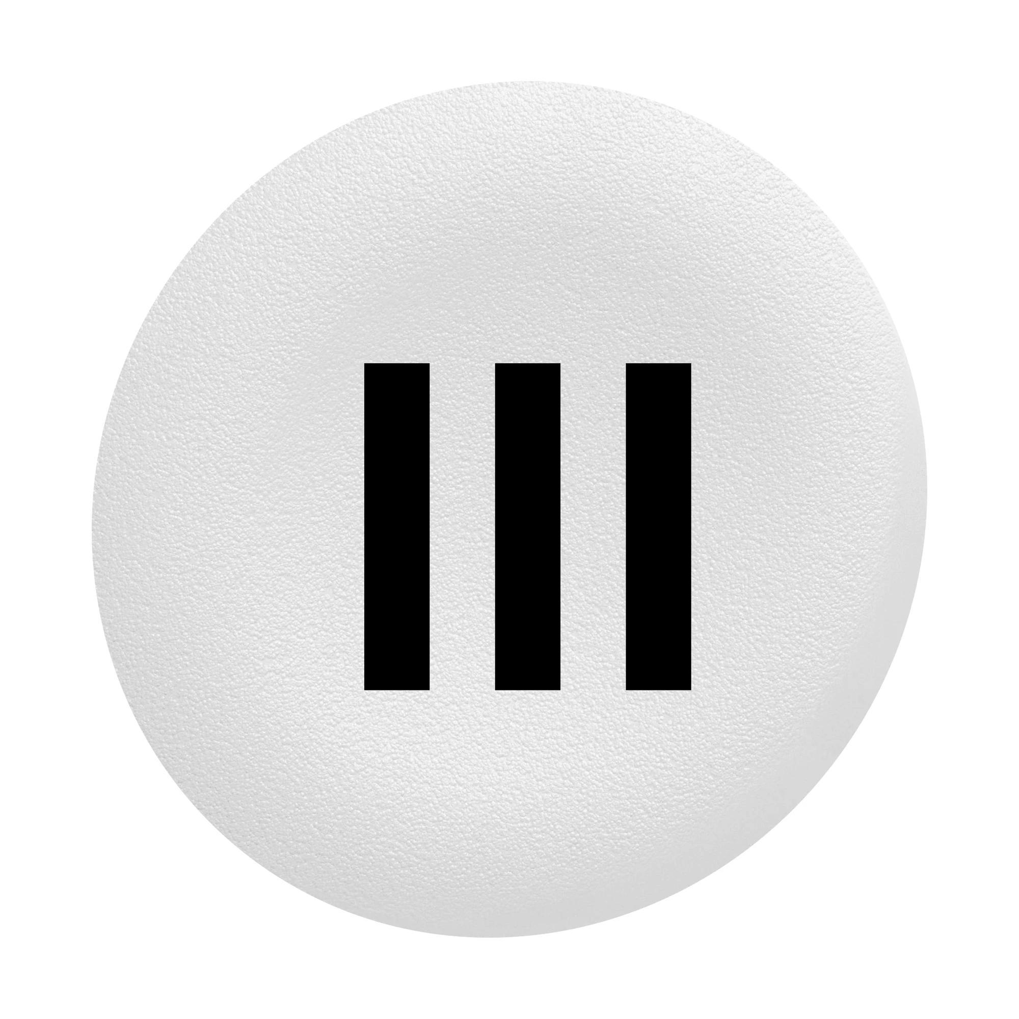 Schneider Electric ZBAF137 Pushbutton label, white, III in black, for Flush 30mm (img_001)