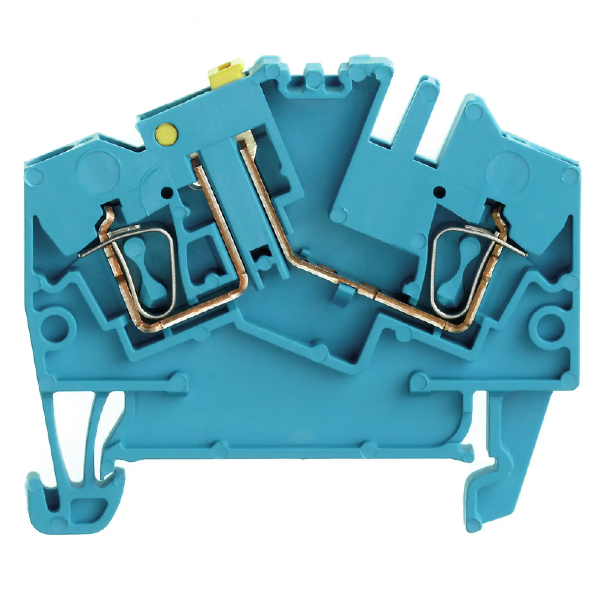 Weidmüller 1779120000 Test-disconnect terminal, Tension-clamp connection, blue, 2.5 mm², 10 A, 400 V, Number of connections: 2, Number of levels: 1 (img_001)