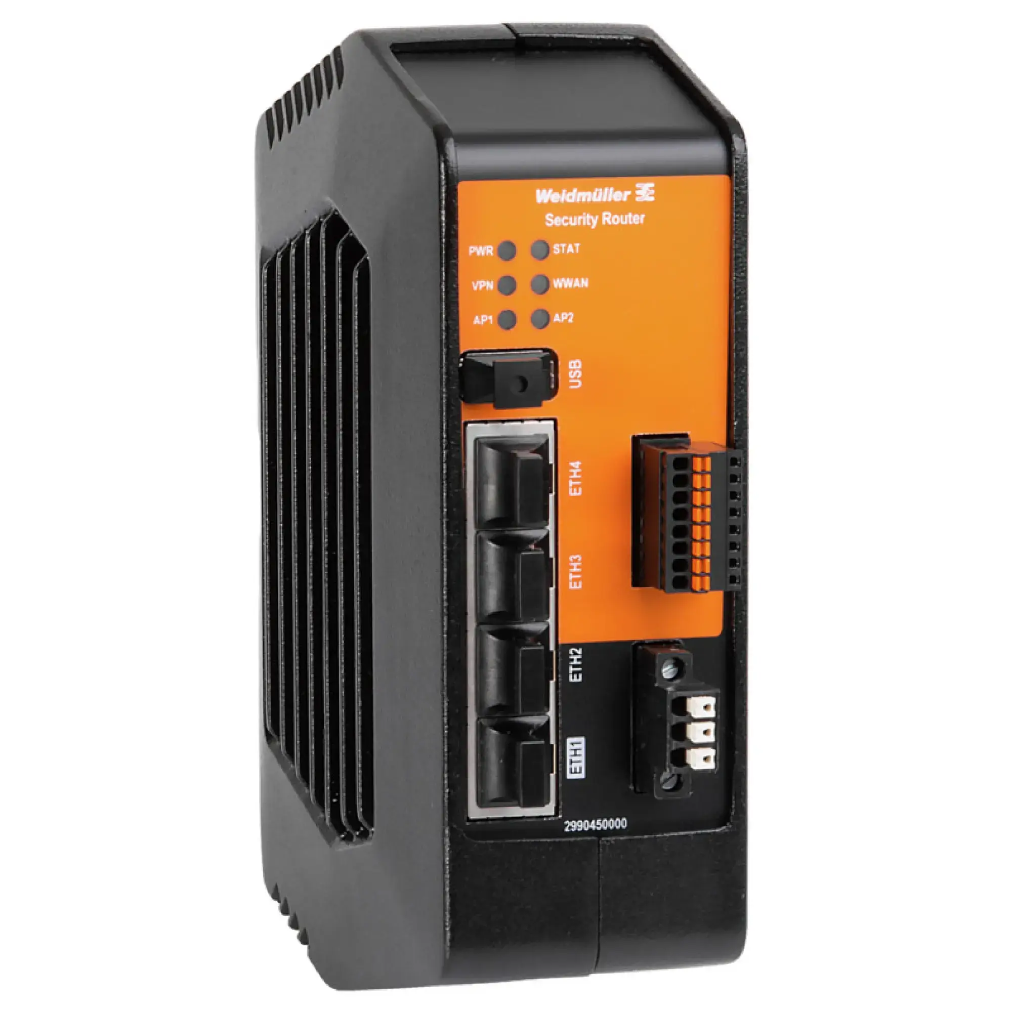 Weidmüller 2990450000 Router, 4x RJ45 10/100/1000BaseT(X), -25 °C...70 °C (img_001) Weidmüller 2990450000 Router, 4x RJ45 10/100/1000BaseT(X), -25 °C...70 °C (img_001)