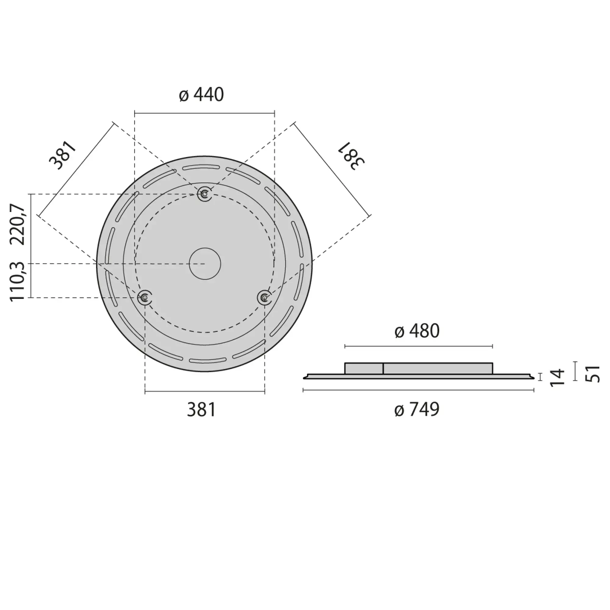 Performance iN Lighting 8713661486434 LED-Anbauleuchte 4000K 46W DALI Mikroprisma d+i 8713661486434 (img_003)