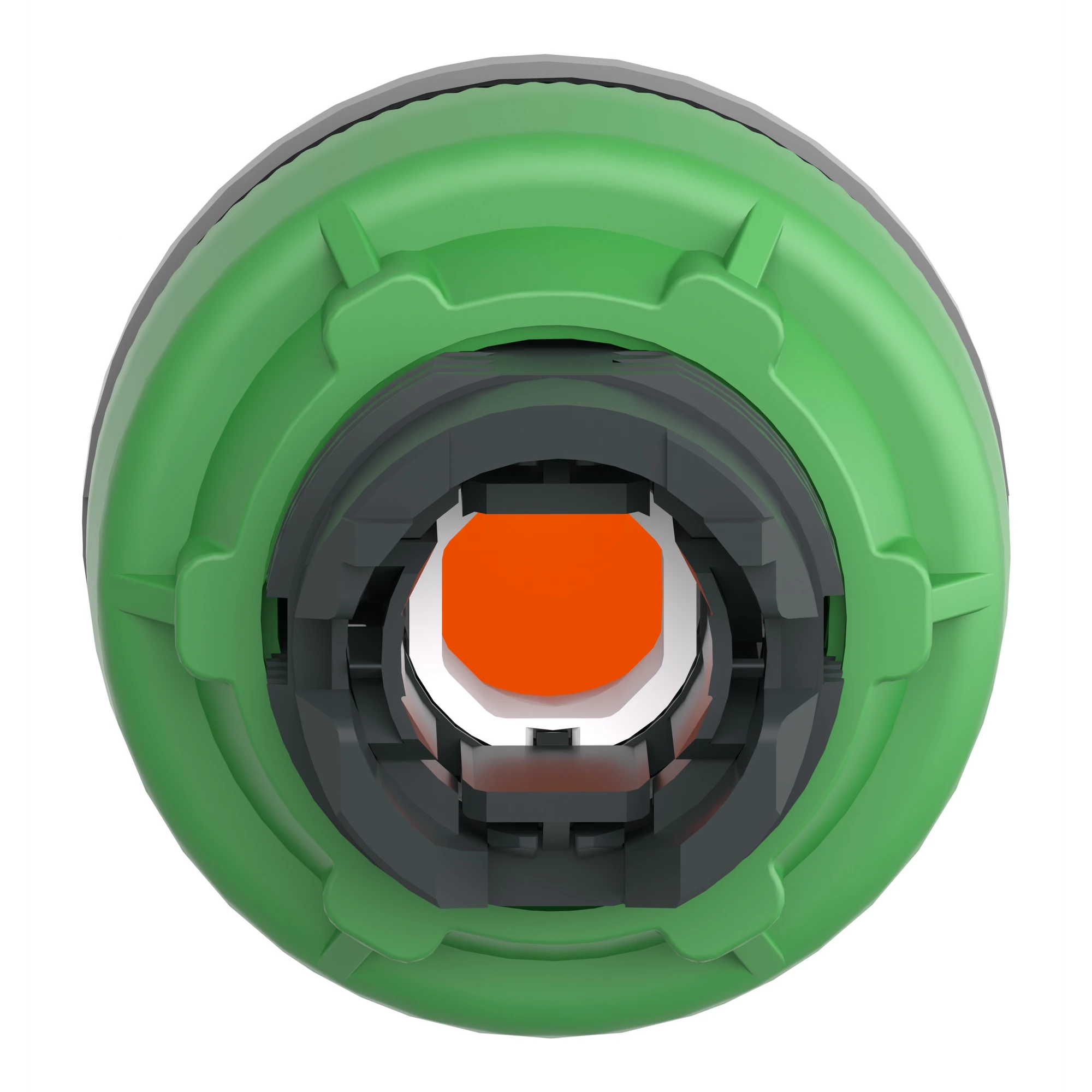 Schneider Electric ZB5FH53C0 Illuminated pushbutton, front element, Harmony XB5F, plastic, 30mm, light gray, orange, protruding, unmarked, latching (img_002) Schneider Electric ZB5FH53C0 Illuminated pushbutton, front element, Harmony XB5F, plastic, 30mm, light gray, orange, protruding, unmarked, latching (img_002)