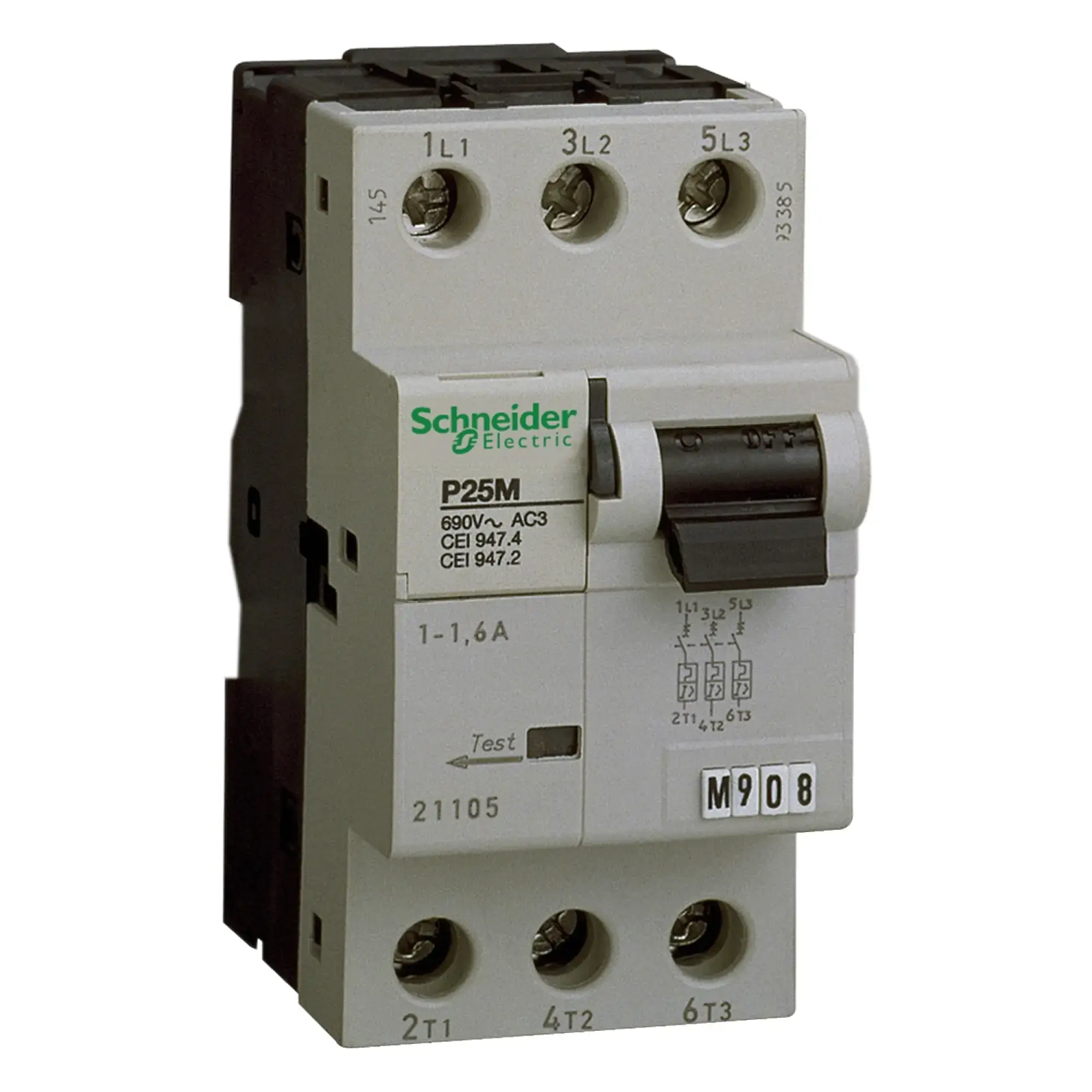 Schneider Electric 21111 Motor protection switch P25M, 3P, 18A, protection for alternating/rotary current motors (img_002)