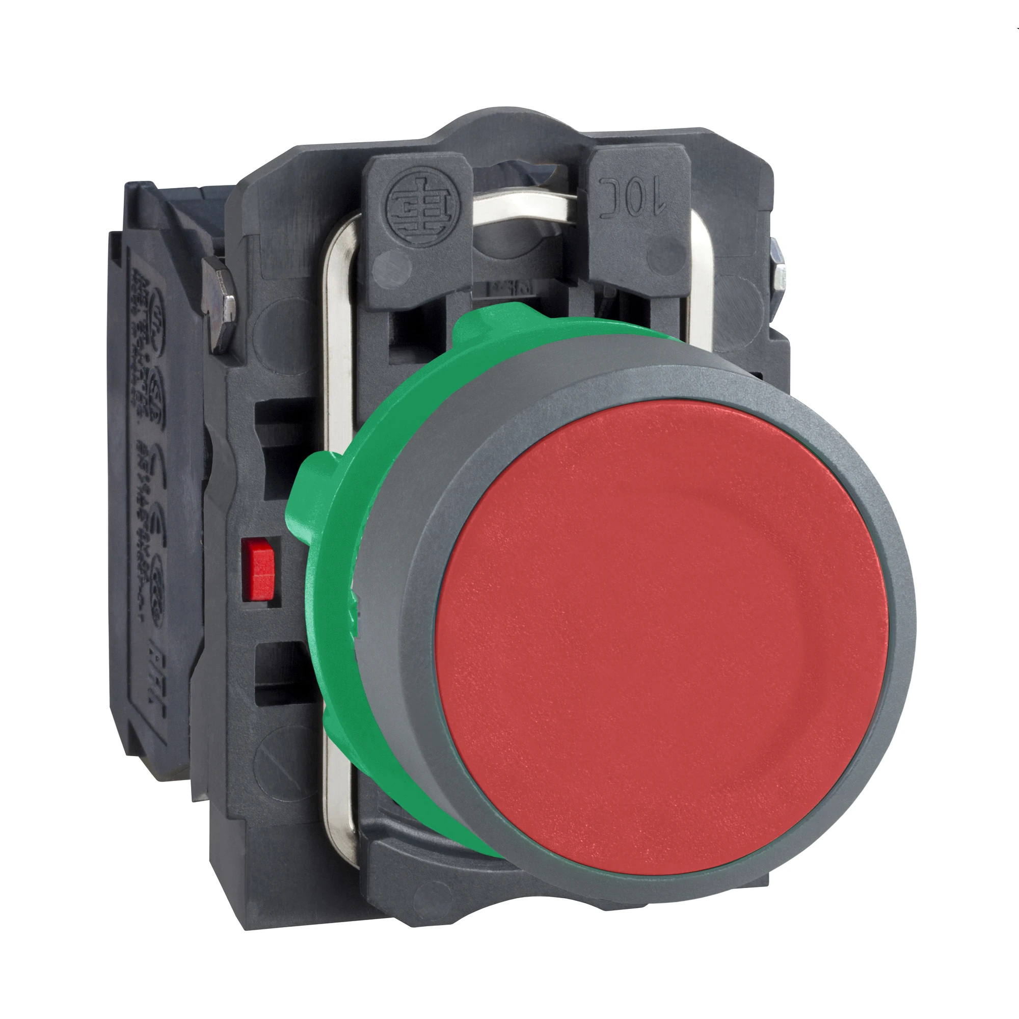 Schneider Electric XB5AA45C0 Push Button, Harmony XB5, Plastic, Light Grey, Red, Unmarked, 22mm, Momentary, 1NO + 1NC (img_001) Schneider Electric XB5AA45C0 Push Button, Harmony XB5, Plastic, Light Grey, Red, Unmarked, 22mm, Momentary, 1NO + 1NC (img_001)