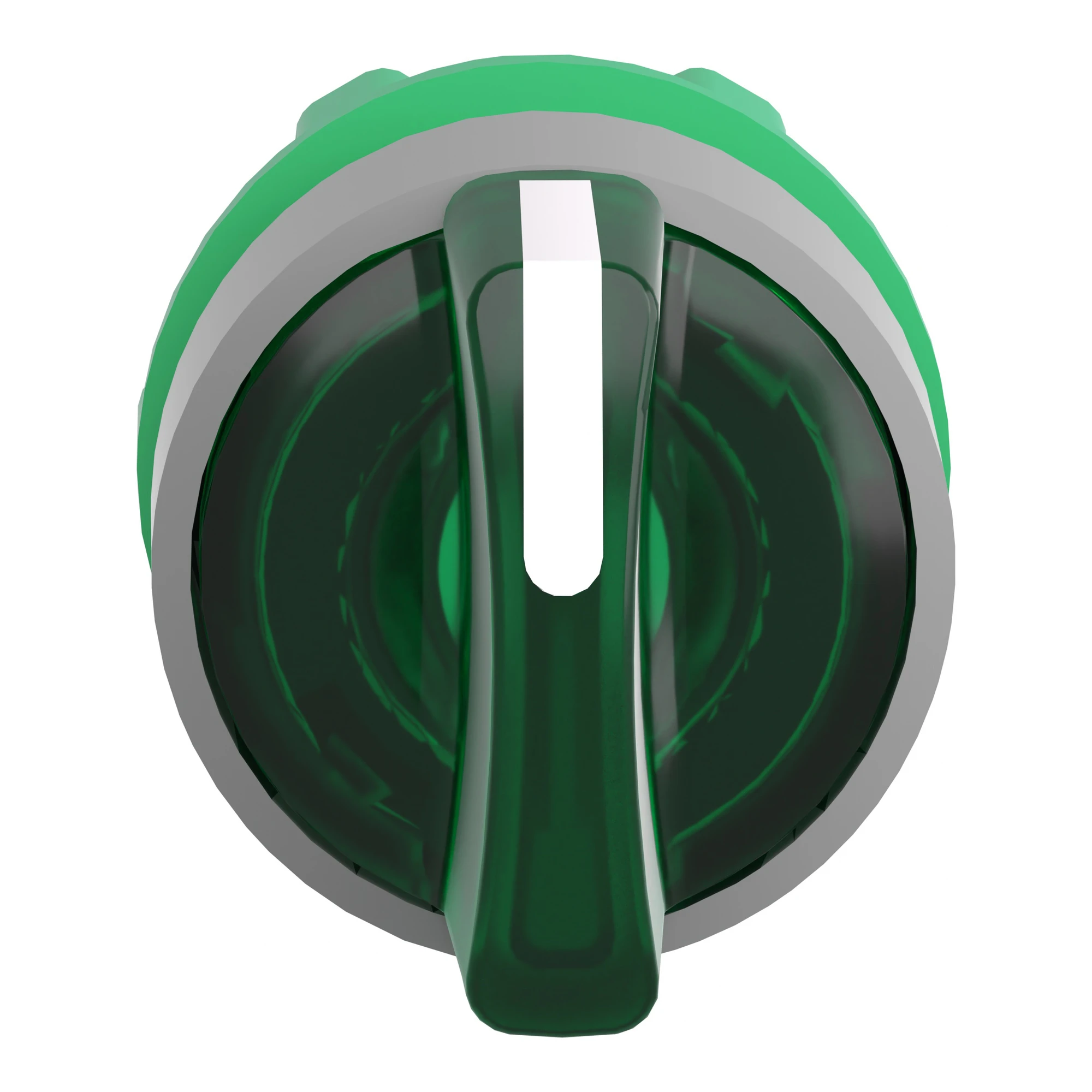 Schneider Electric ZB5AK1533C0 Illuminated Selector Switch, Front Element, Harmony XB5, Plastic, 22mm, Green, for Universal LED, 3 Positions, Center Retained (img_004)
