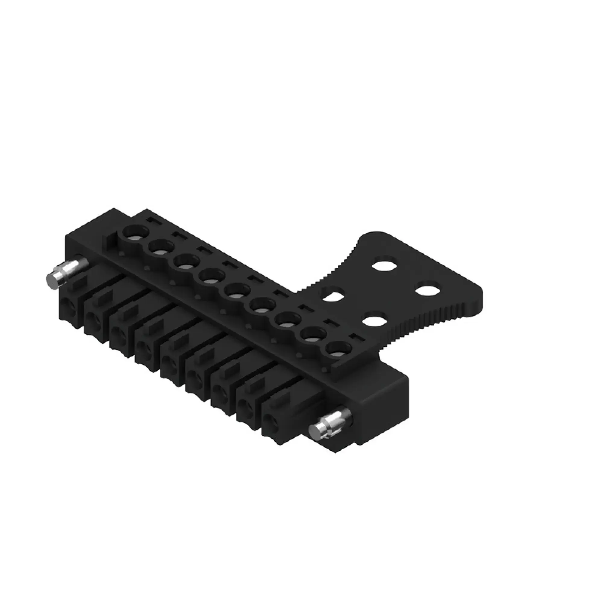 Weidmüller 1072160000 PCB connector (wire connection), 160 V, 17.5 A, Pitch in mm: 3.81, 1.5 mm², Number of poles: 9, Clamping yoke connection, Box (img_001)