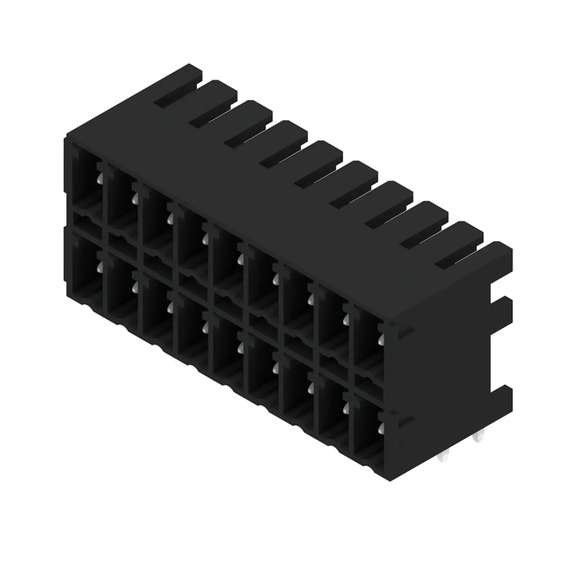 Weidmüller 1040870000 PCB connector (board connection), 160 V, 17.5 A, Pitch in mm: 3.81, Number of poles: 18, THT solder connection, Box (img_001)