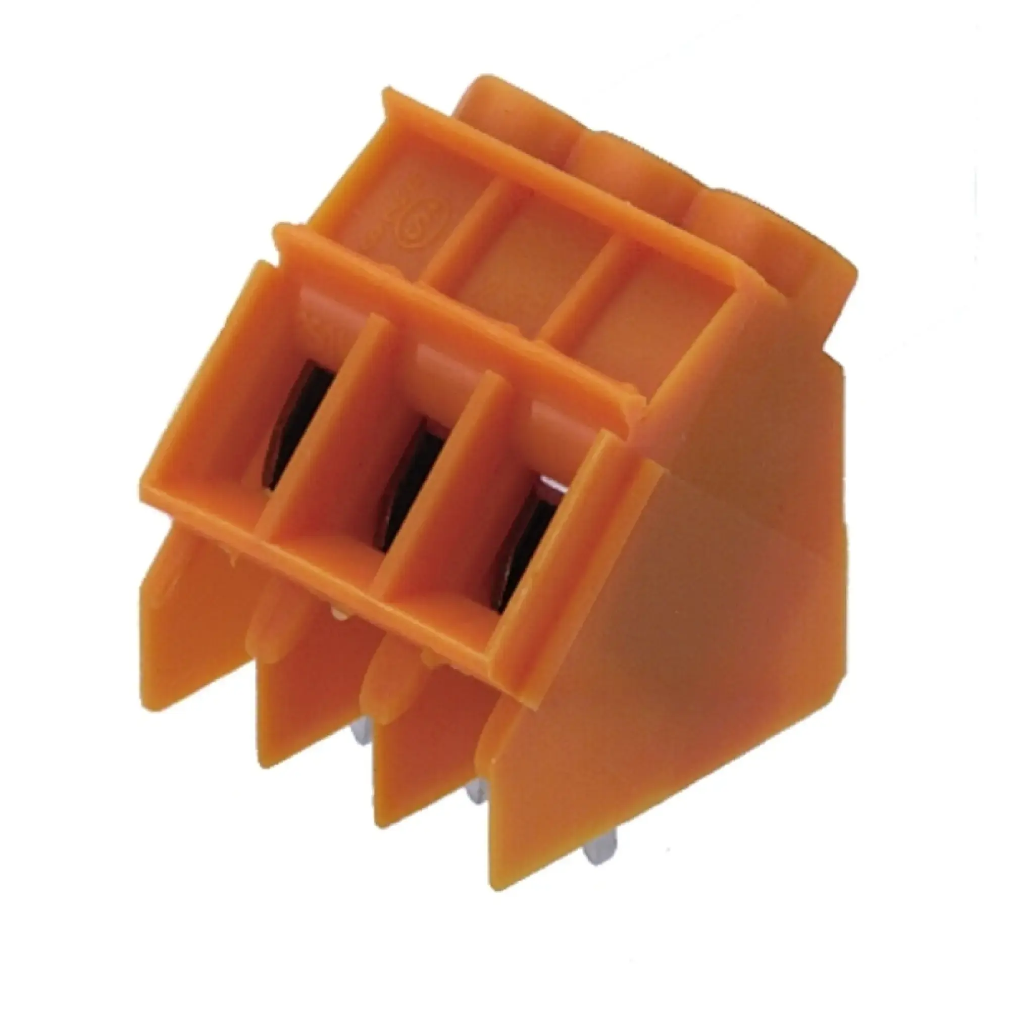 Weidmüller 1759210000 PCB terminal, 250 V, 32 A, Pitch in mm: 5.08, 6 mm², Number of poles: 4, Clamping yoke connection, THT solder connection, 135°, Box (img_001)