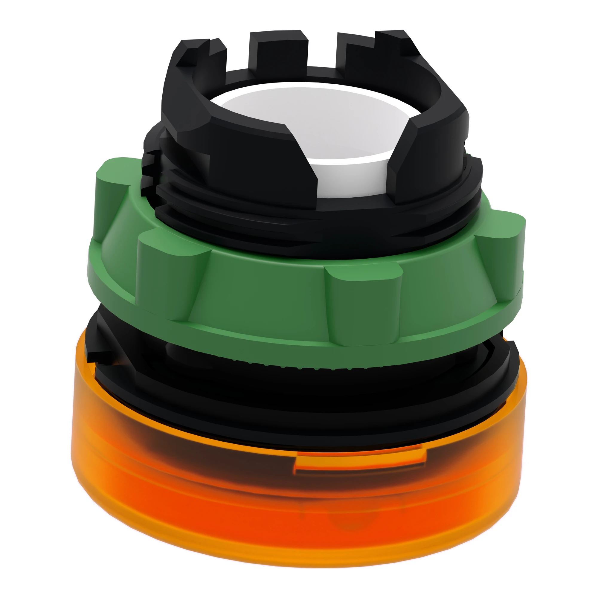 Schneider Electric ZB5AV053 Indicator light, front element, Harmony XB5, plastic, 22mm, orange, for universal LED, smooth dome (img_006)