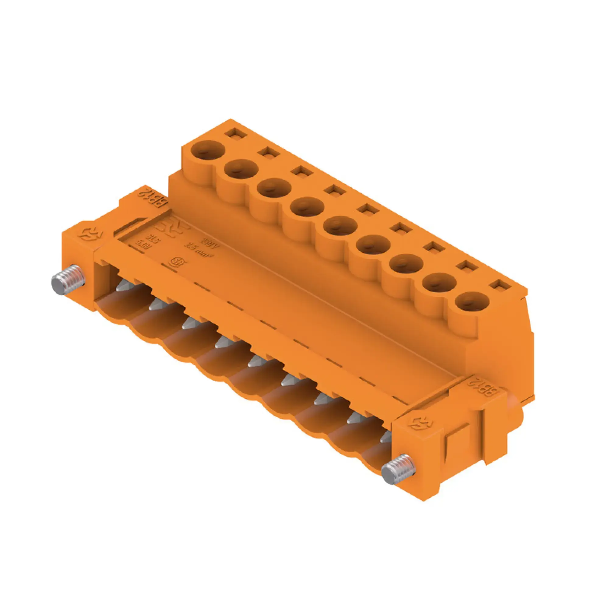 Weidmüller 1846280000 PCB connector (wire connection), 320 V, 21.5 A, Pitch in mm: 5.08, 3.31 mm², Number of poles: 9, Clamping yoke connection, Box (img_001)