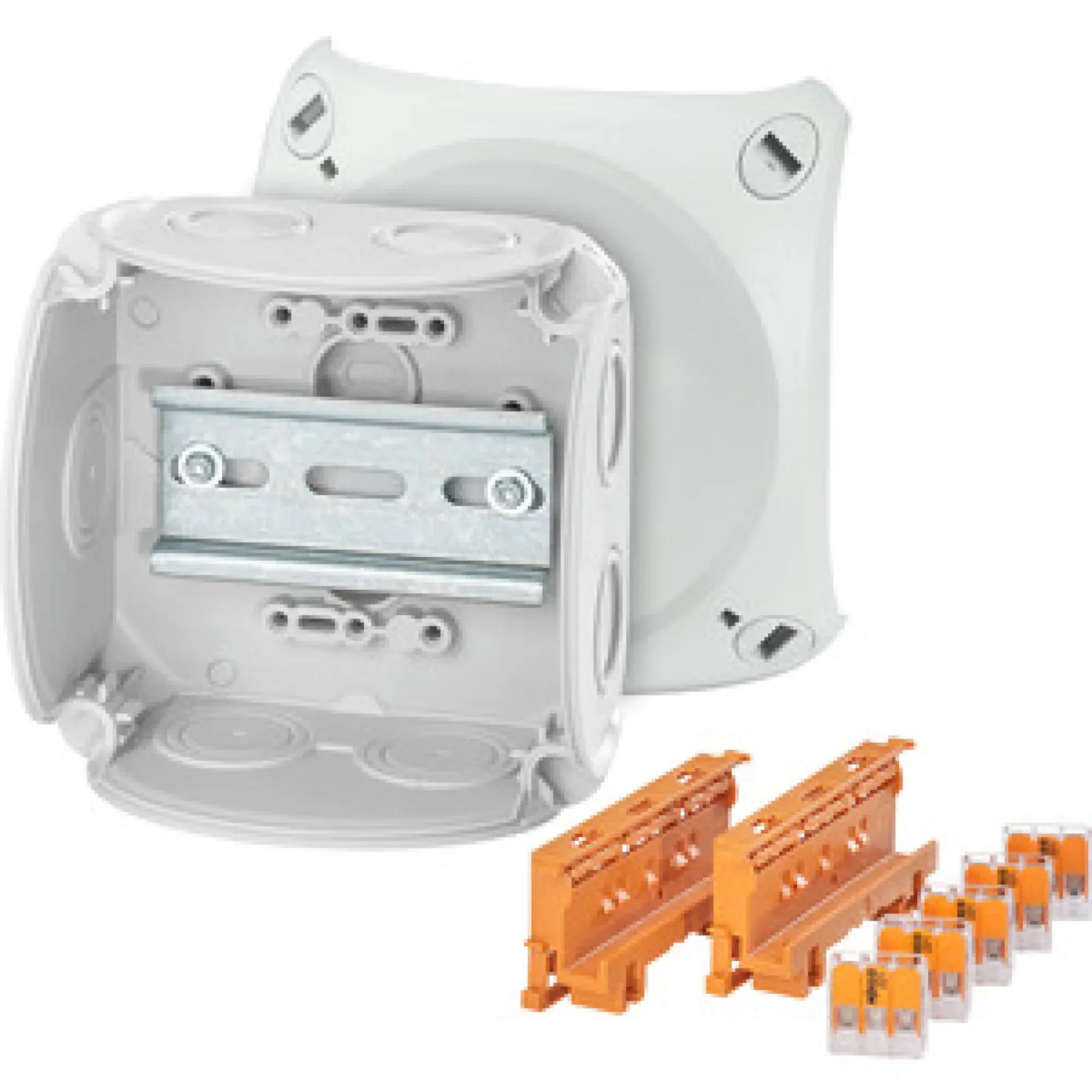 Hensel 62000232 Kabelabzweigkasten 1,5-4 qmm 3phasig, 5x 3-Leiter Verbindungsklemmen DK 0404 W (img_001) Hensel 62000232 Kabelabzweigkasten 1,5-4 qmm 3phasig, 5x 3-Leiter Verbindungsklemmen DK 0404 W (img_001)