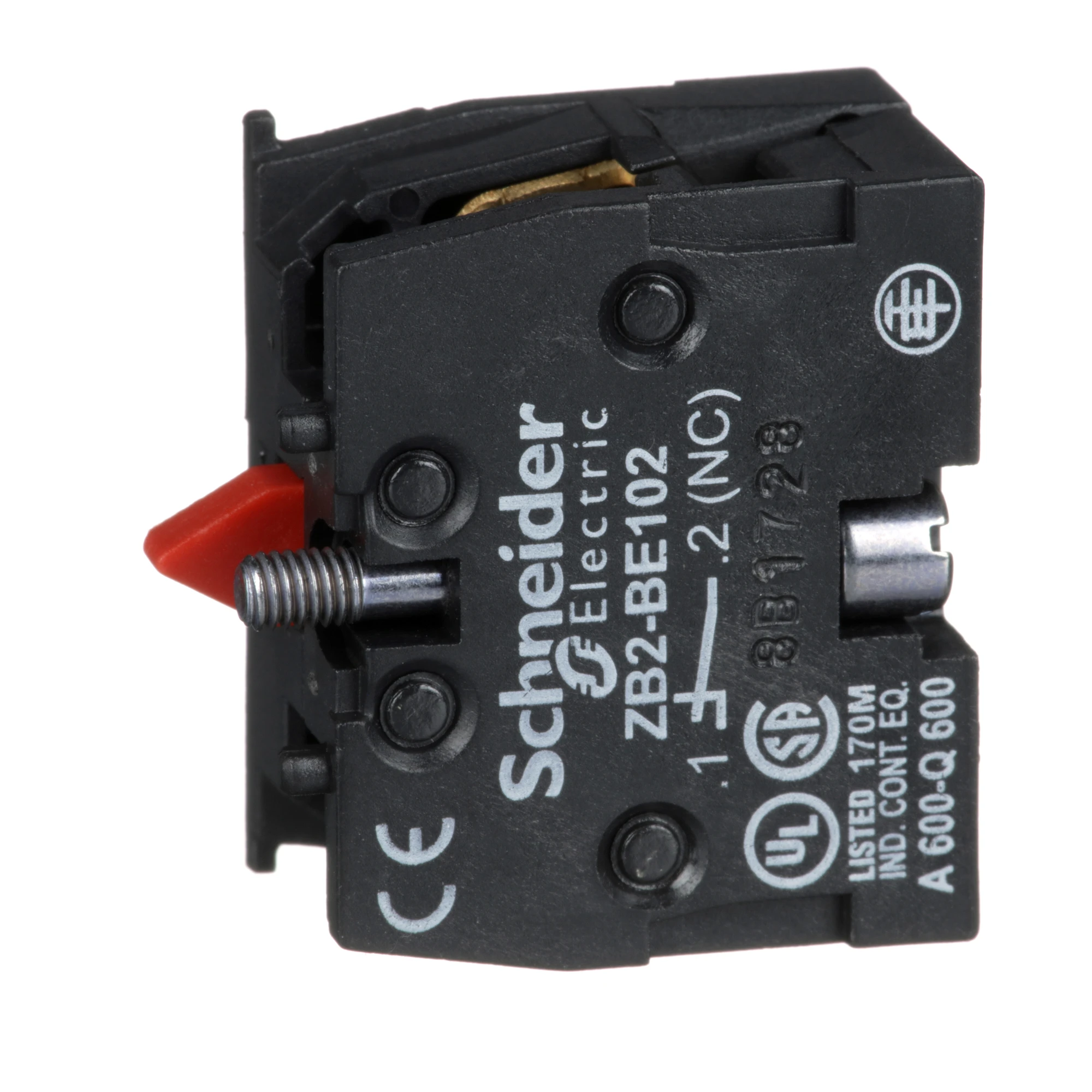 Schneider Electric ZB2BE102 Auxiliary switch ZB2, non-latching, 1NC, without spring return, front mounting (img_001) Schneider Electric ZB2BE102 Auxiliary switch ZB2, non-latching, 1NC, without spring return, front mounting (img_001)
