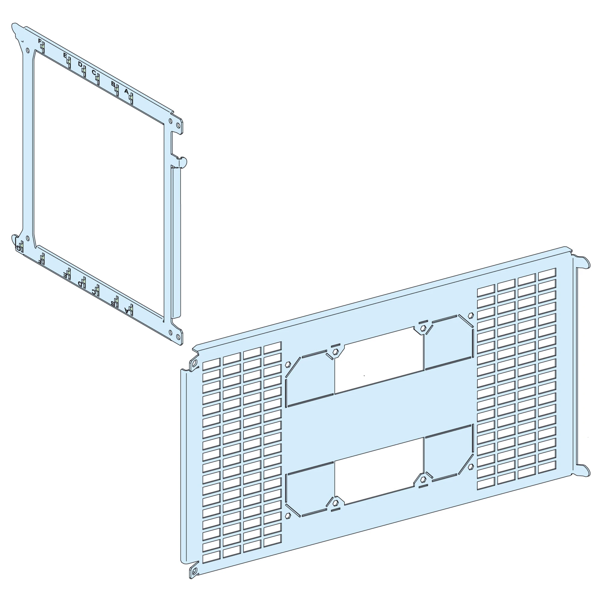 Schneider Electric LVS03482 PrismaSeT-P, Mounting plate, ComPacT NS630b-1600 3-4 pole, Fixed mounting, vertical, Width=650mm (img_001) Schneider Electric LVS03482 PrismaSeT-P, Mounting plate, ComPacT NS630b-1600 3-4 pole, Fixed mounting, vertical, Width=650mm (img_001)
