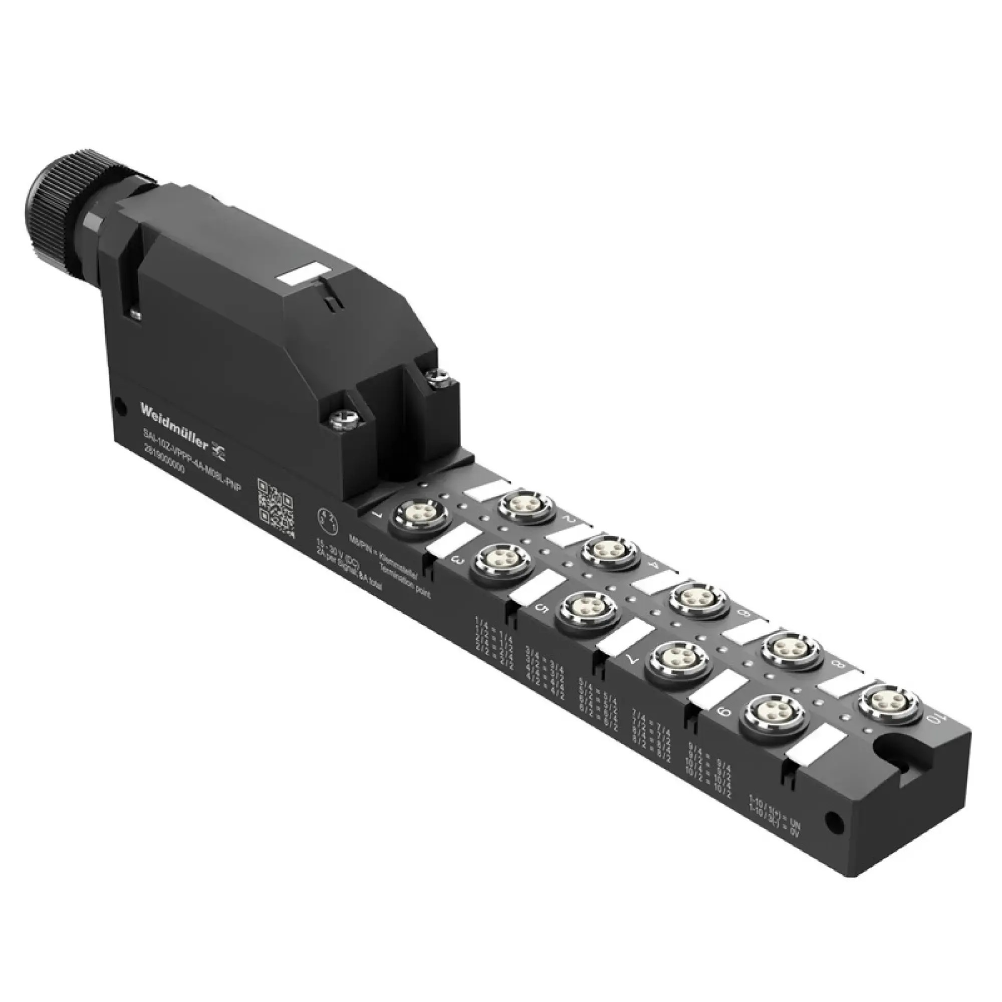 Weidmüller 2819000000 Sensor-actuator passive distributor (without cable), Hood distributor, M8, 30 V, LED: Yes, LED initiator: Yes, Wiring type: PNP (img_001)